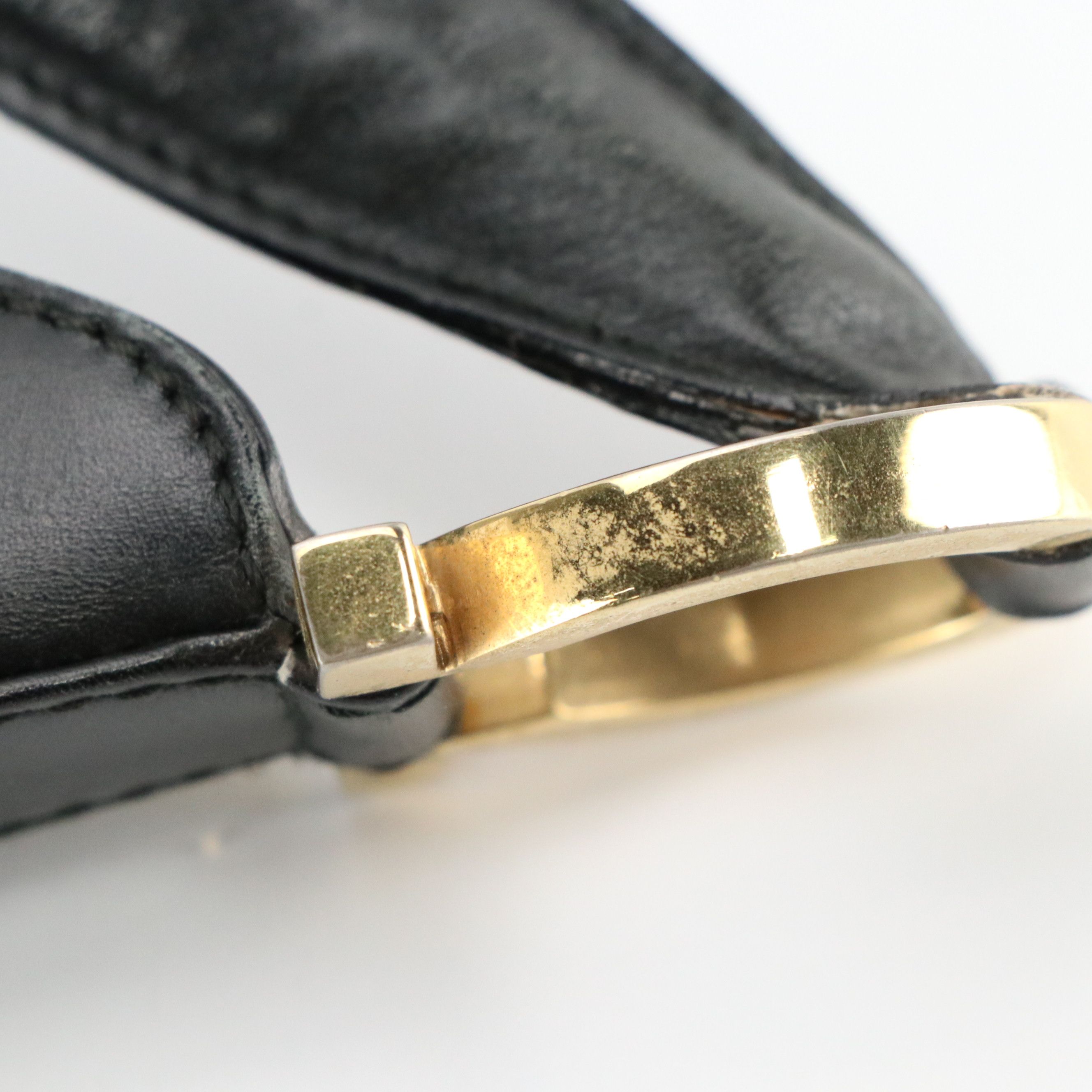 Salvatore Ferragamo Gancini Hobo Shoulder Bag in Black Calfskin Leather