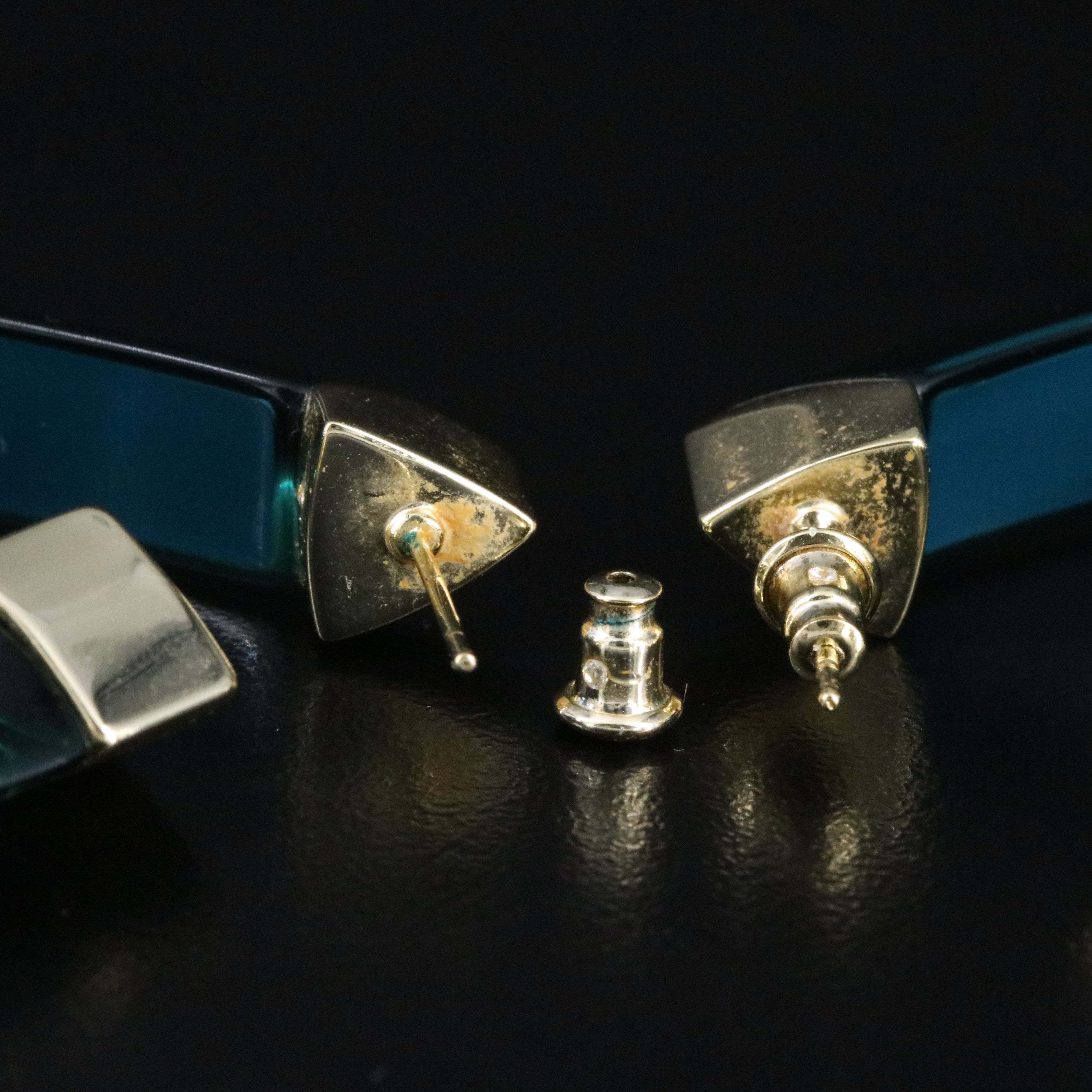 Lucite Geometric Statement Earrings