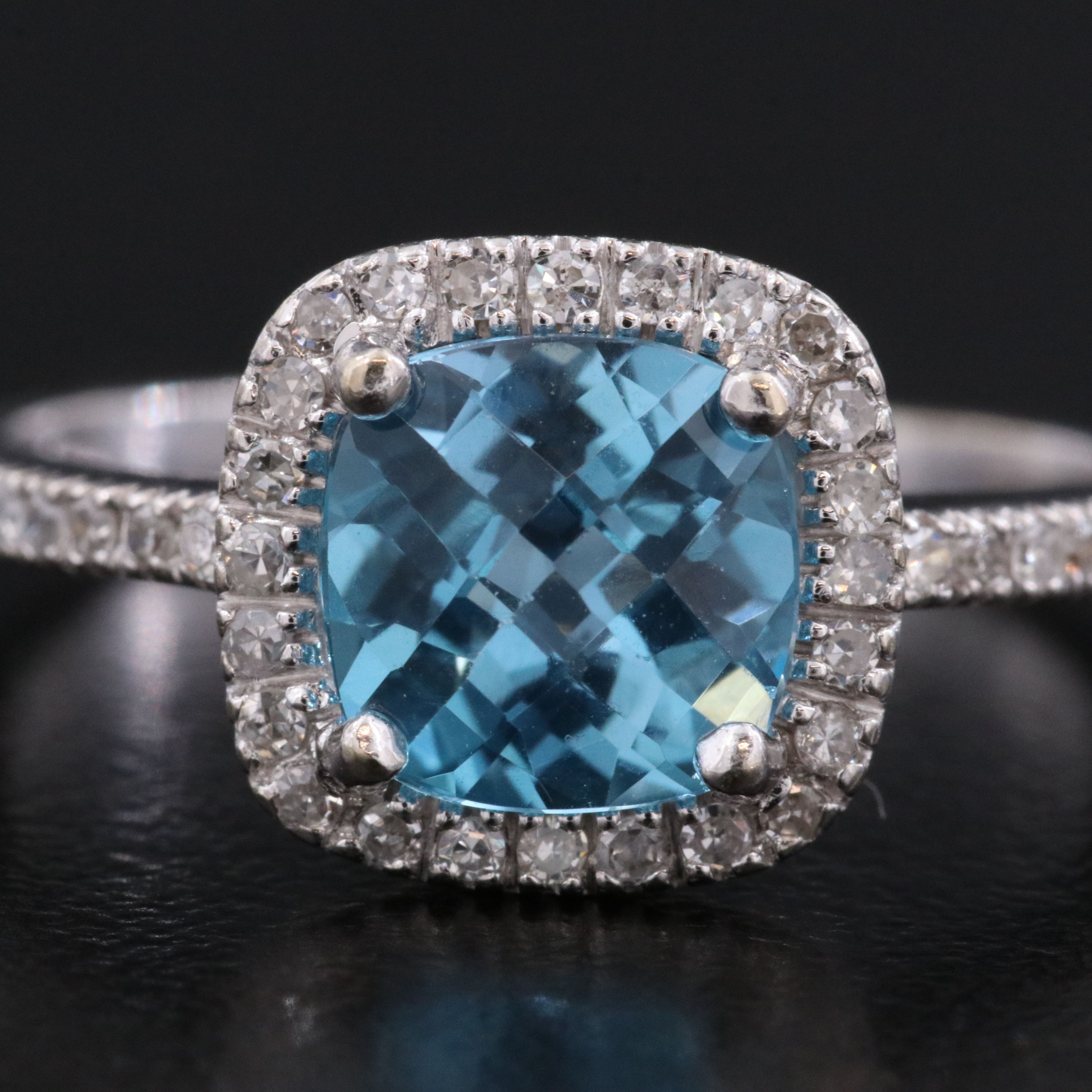 14K Topaz and Diamond Ring