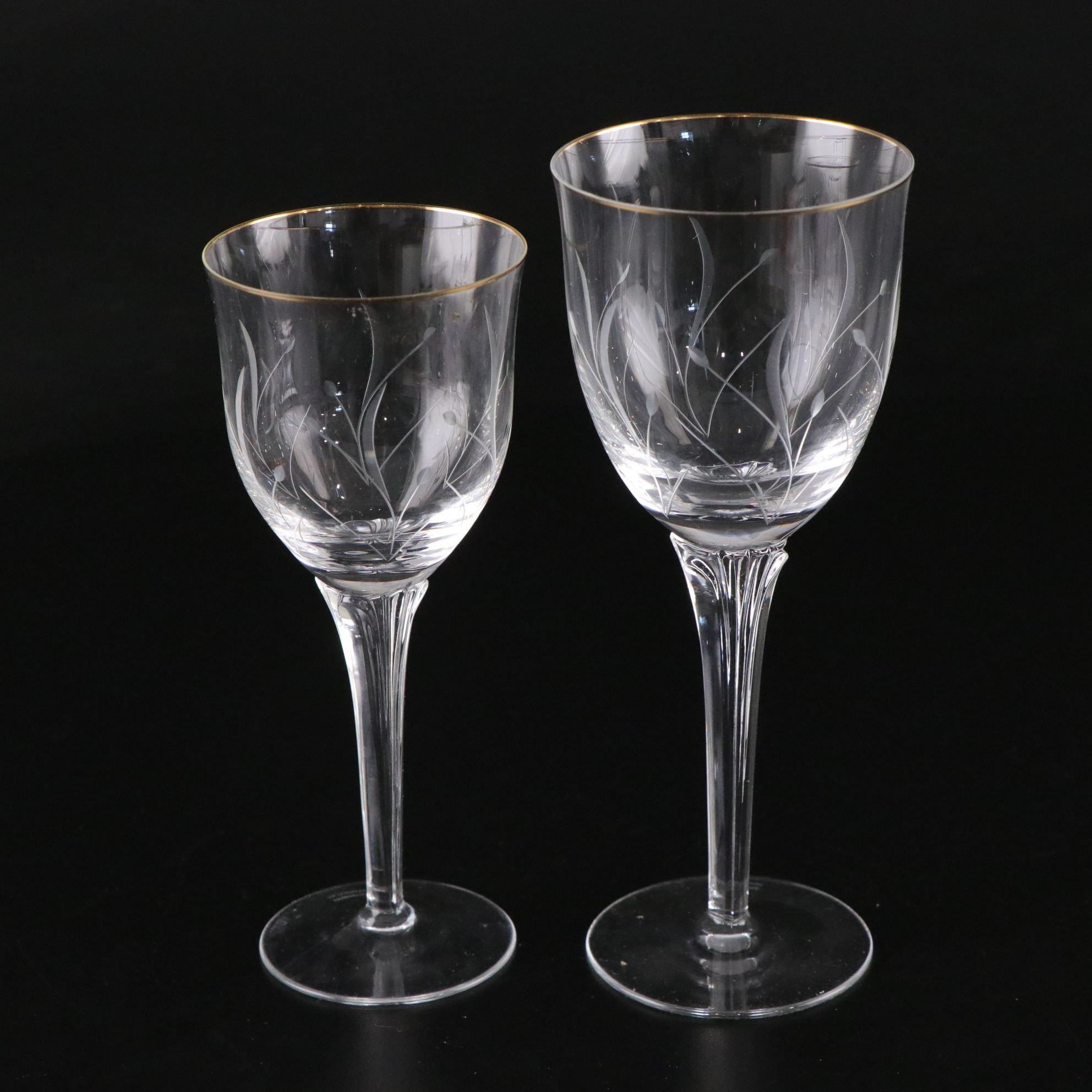 Mixed Glass Stemware, Late 20th to 21st Century