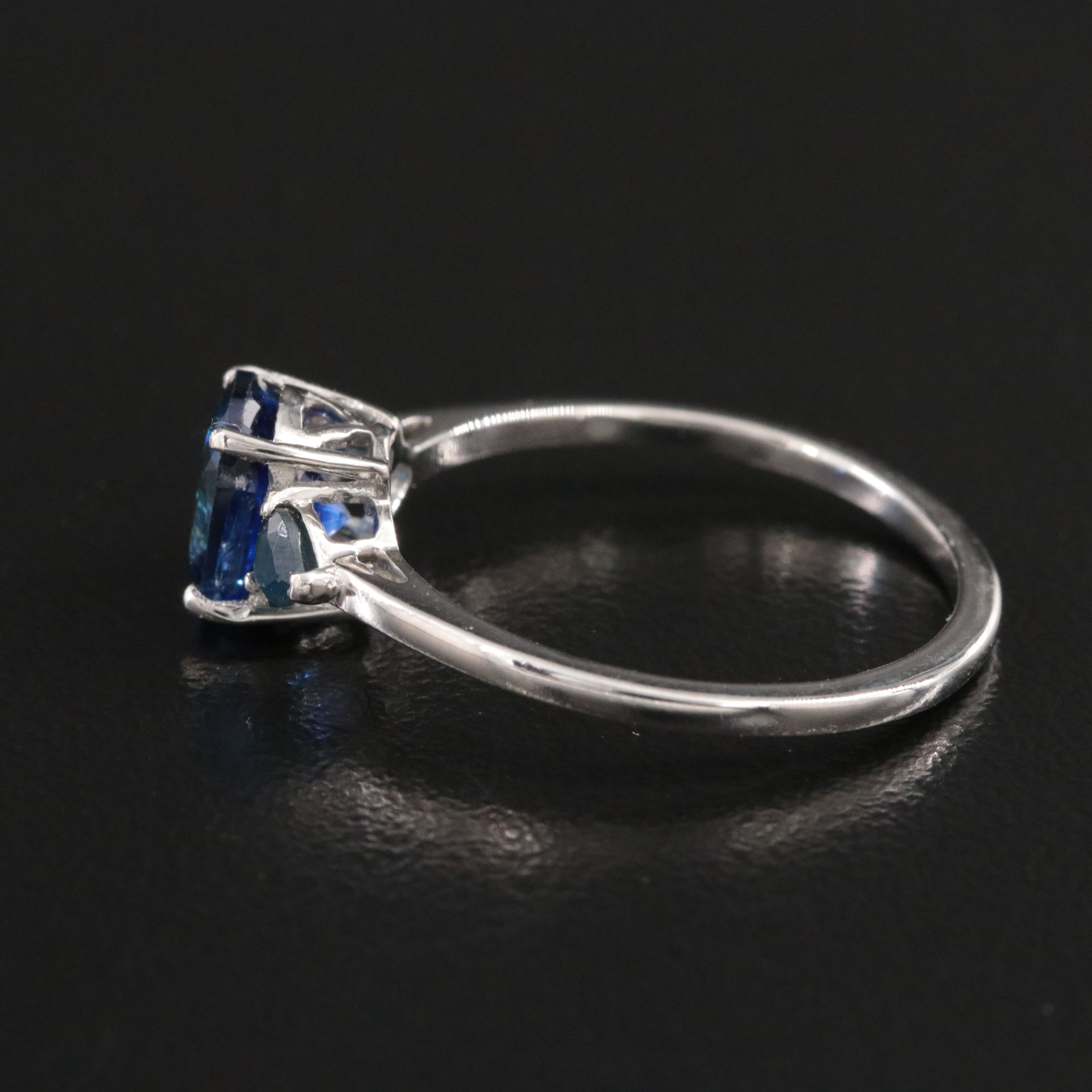 Platinum Sapphire Ring with 1.69 CT Center