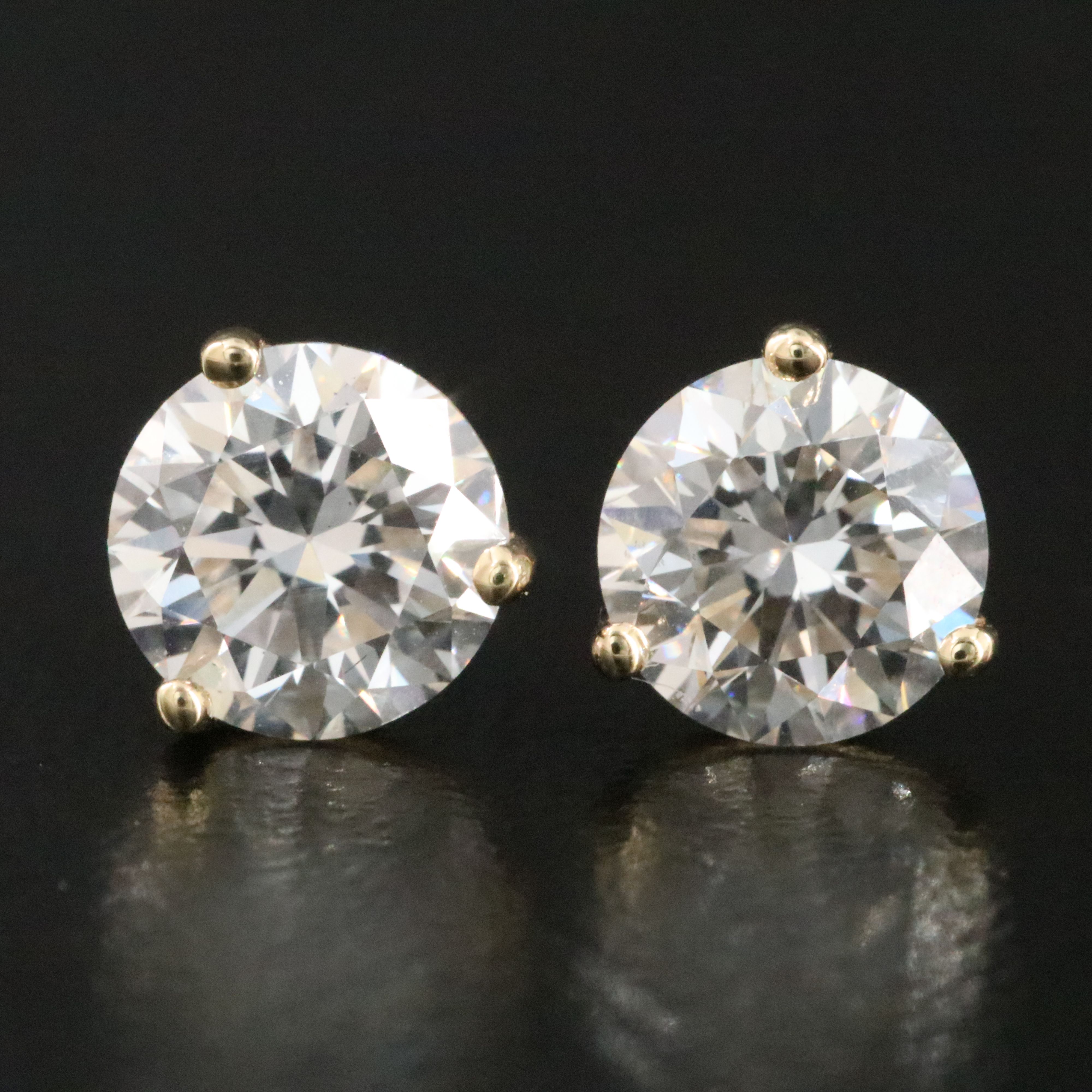 18K 1.94 CTW Lab Grown Diamond Stud Earrings