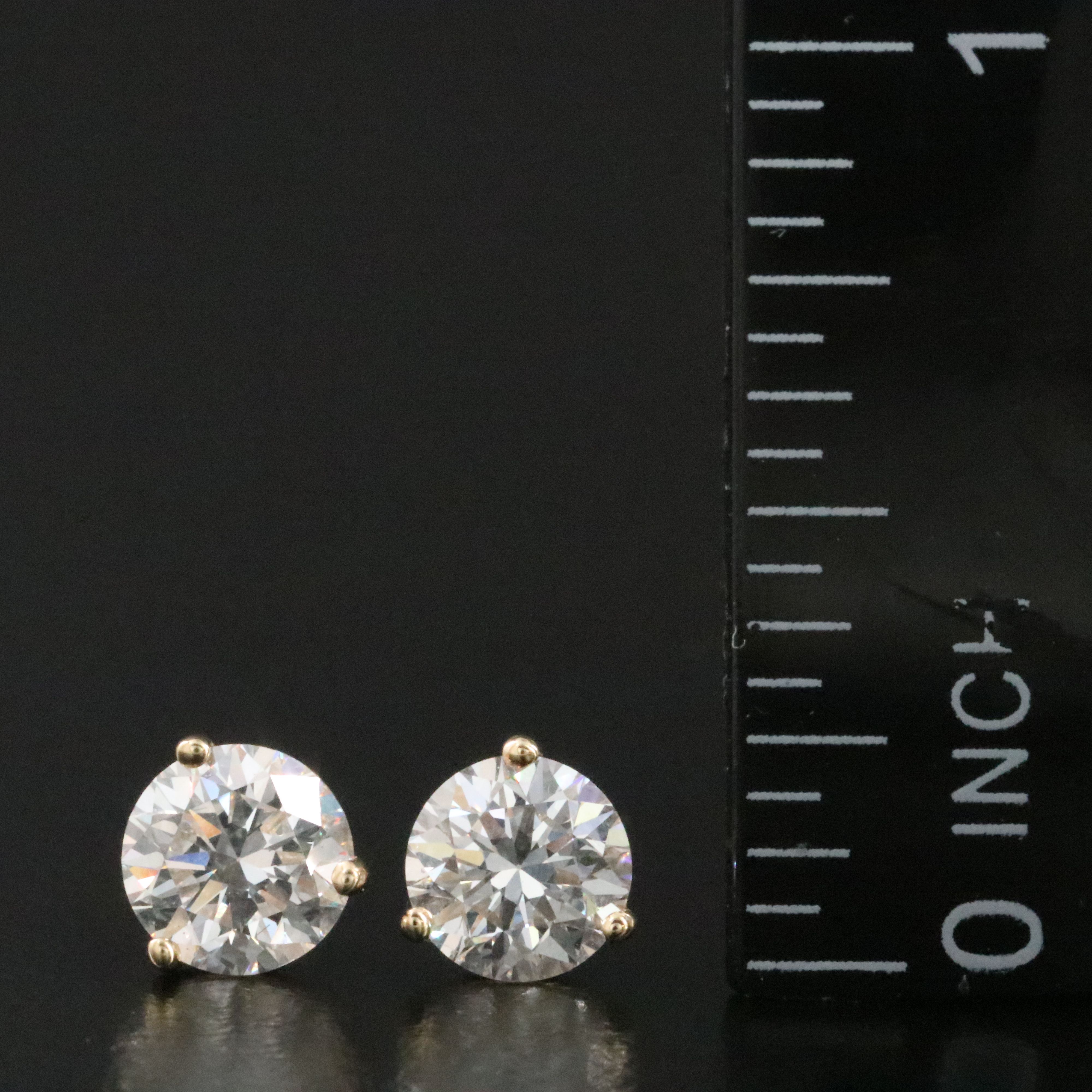 18K 1.94 CTW Lab Grown Diamond Stud Earrings
