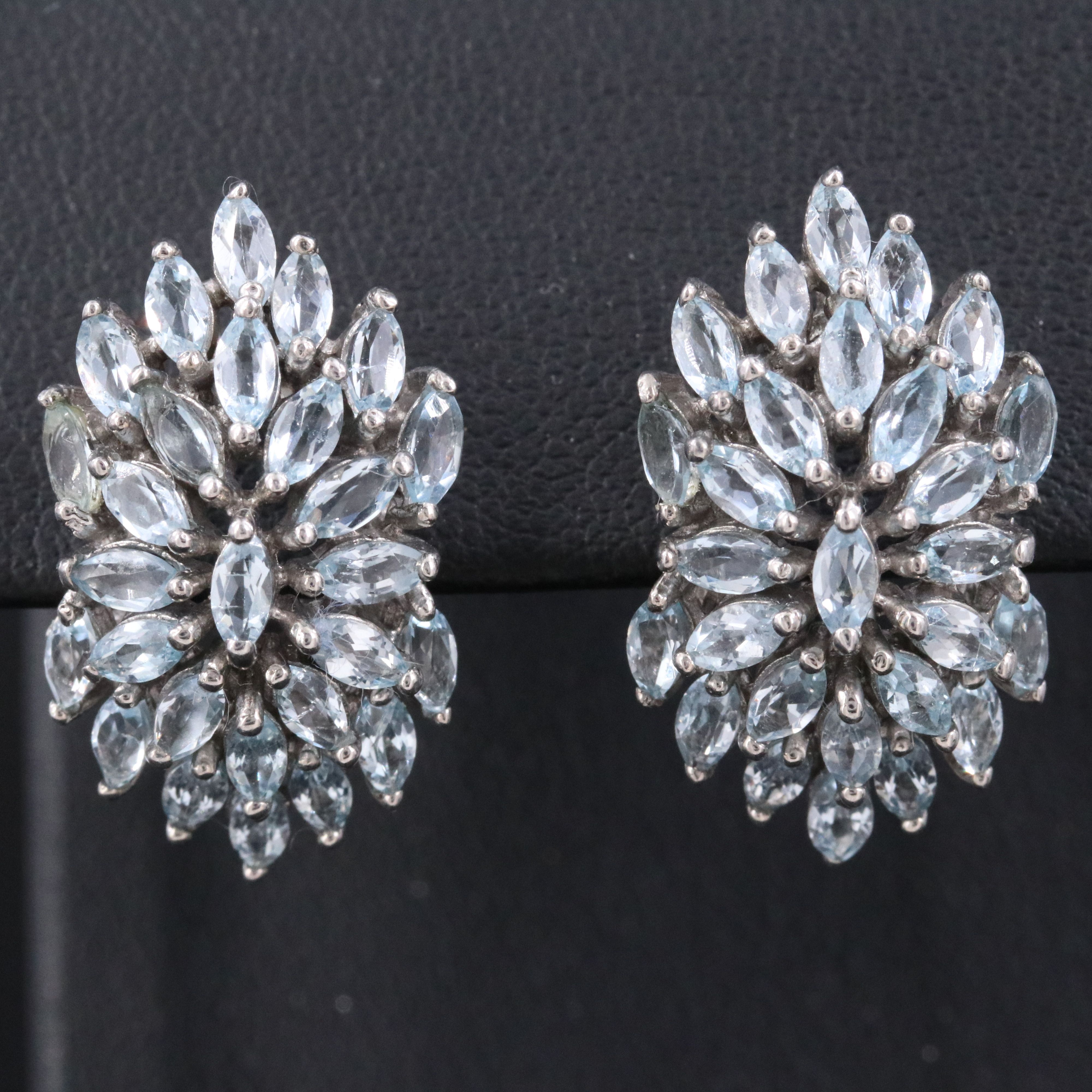Sterling Topaz Earrings