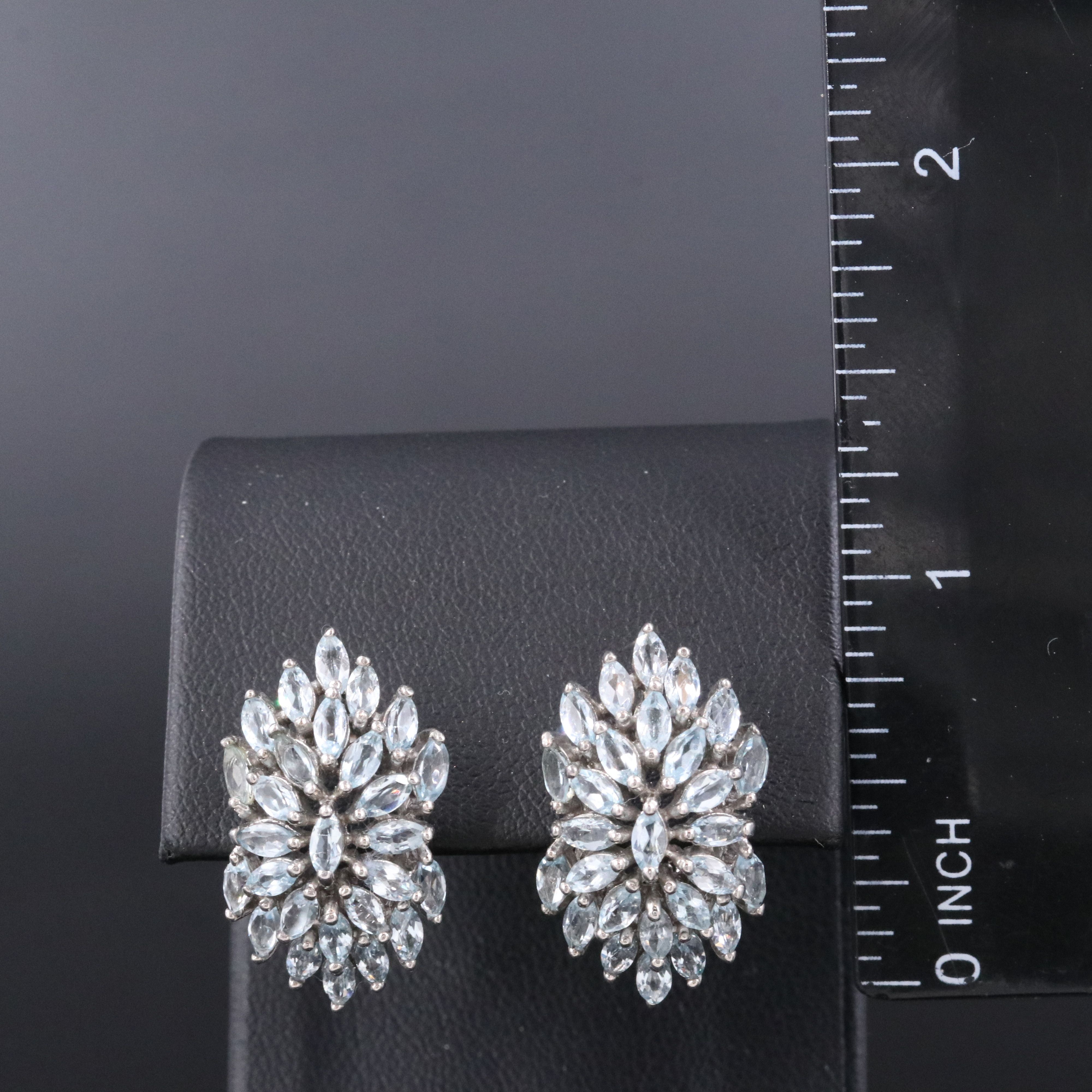 Sterling Topaz Earrings