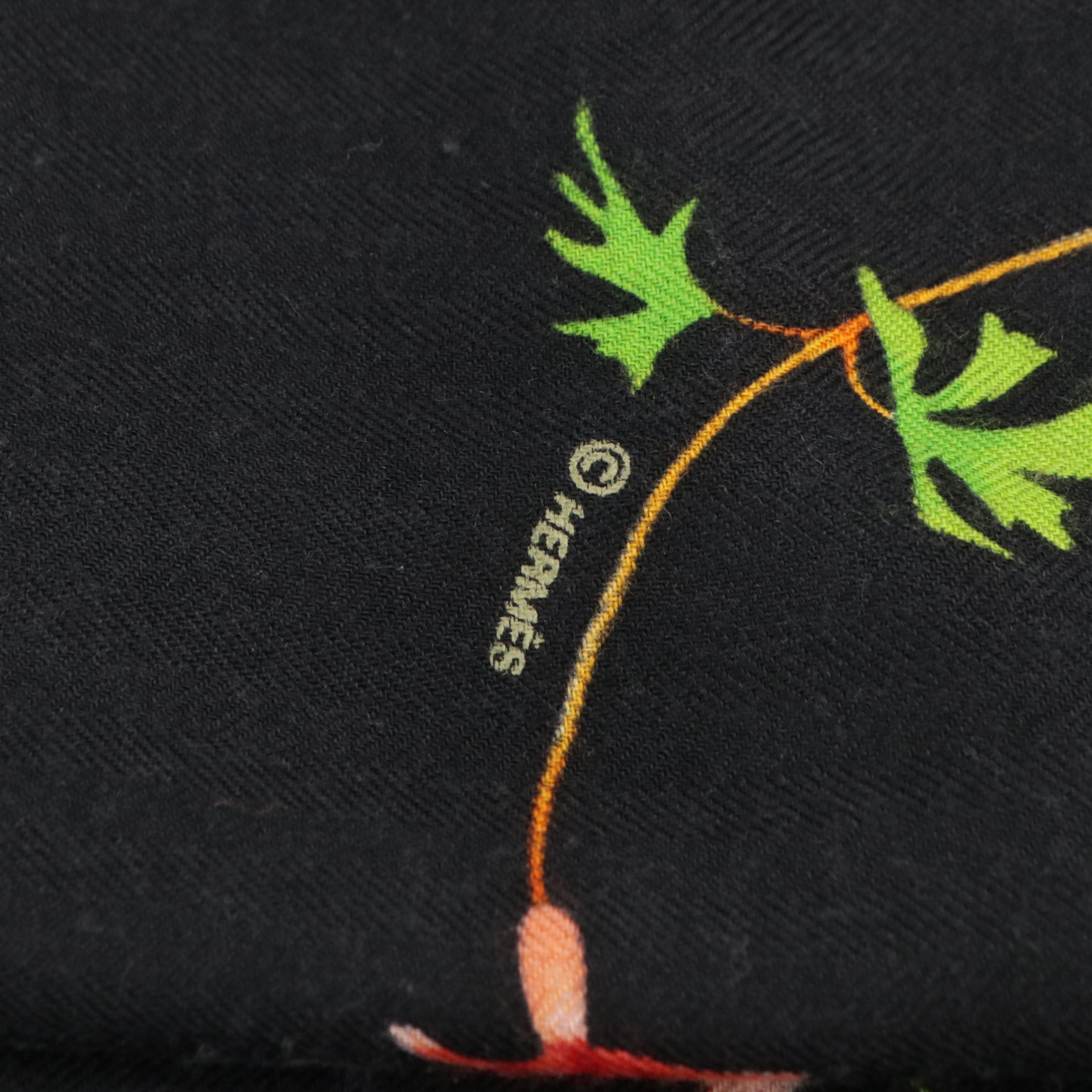 Hermès "Fleurs et Plumes" Scarf 140 in Cashmere/Silk Blend with Box