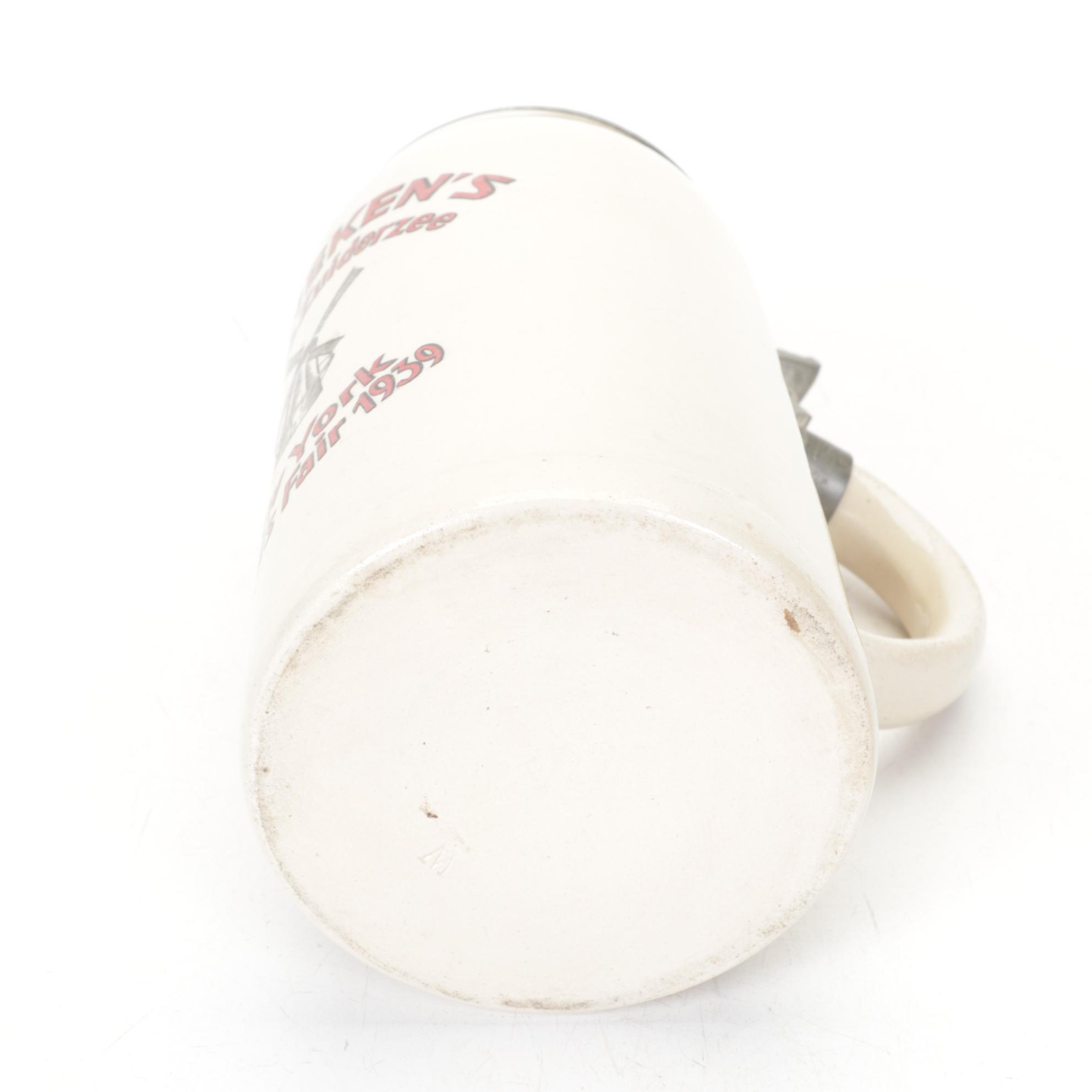 Heineken's New York World's Fair 1939 Stein with German Beer Stein