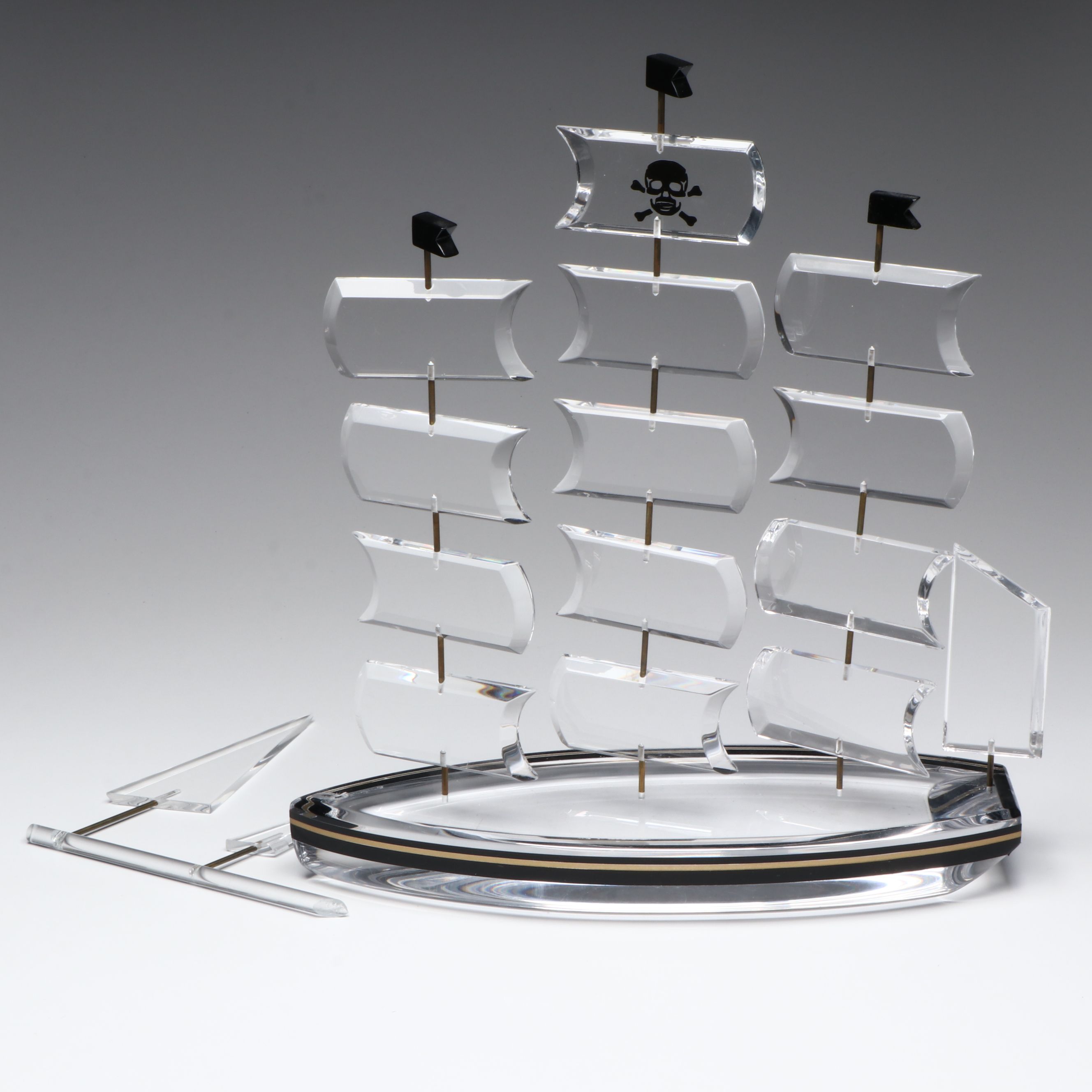 Prismatic Acrylic Pirate Ship Model