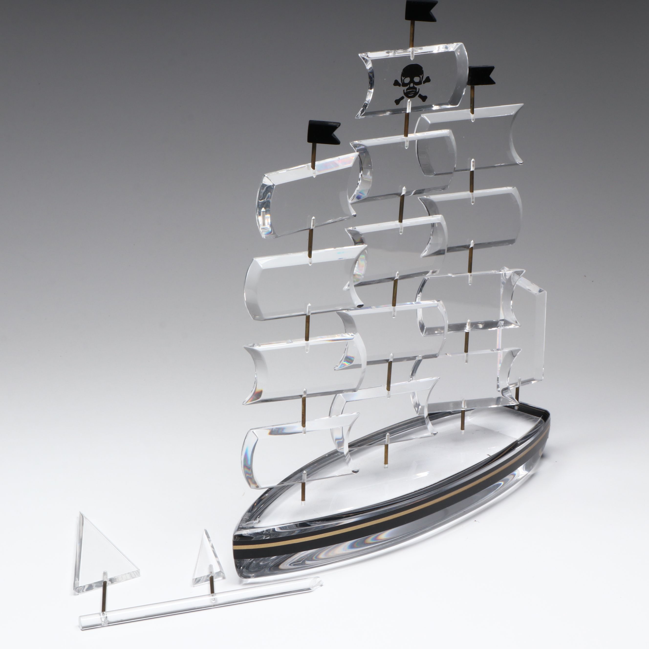 Prismatic Acrylic Pirate Ship Model