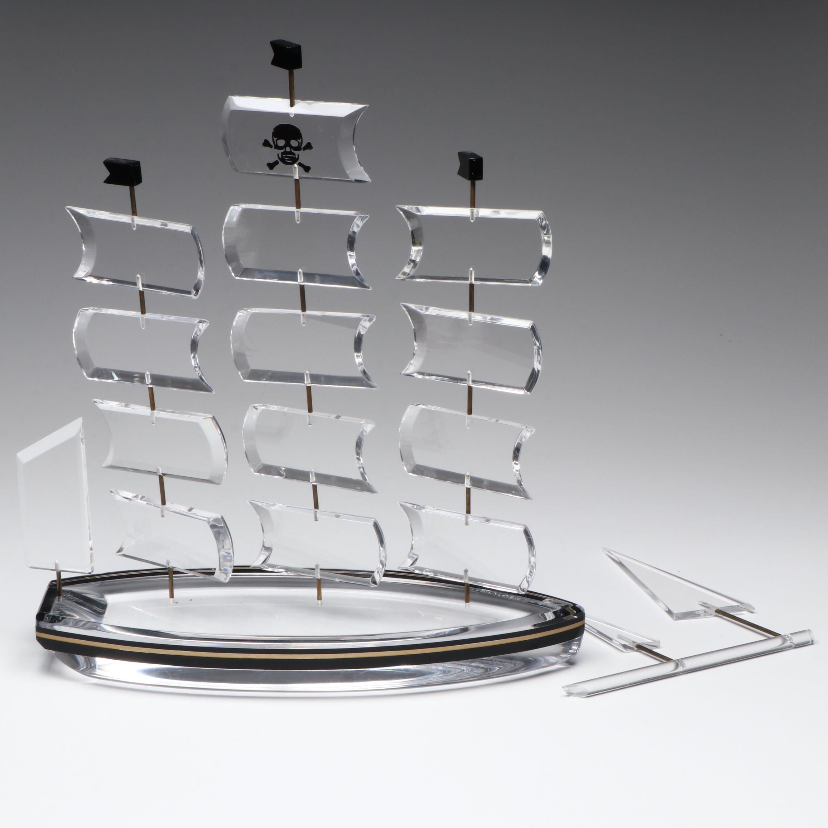 Prismatic Acrylic Pirate Ship Model
