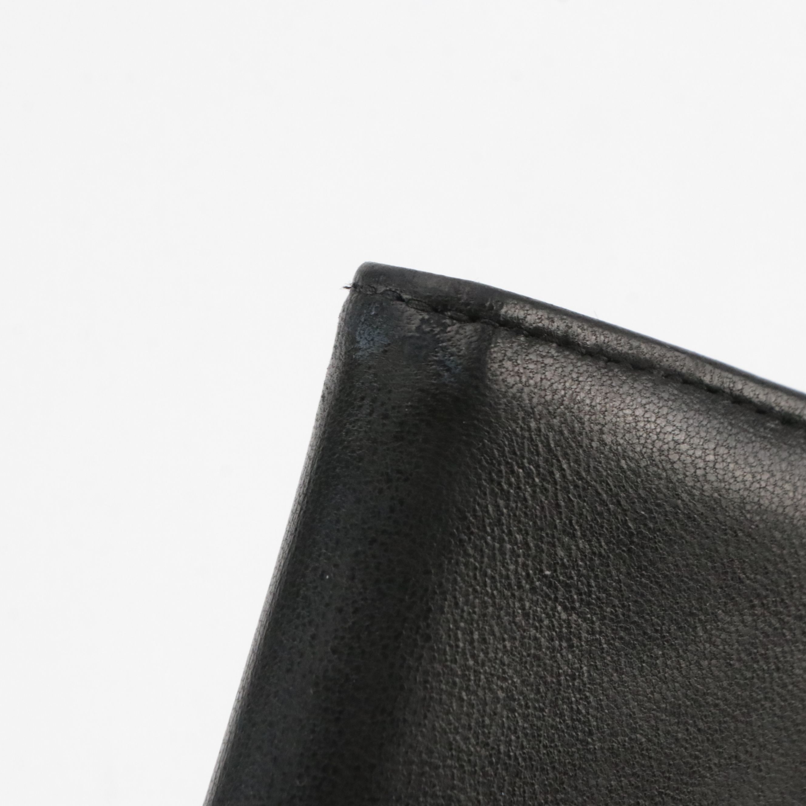 Chanel CC Long Bifold Wallet in Black Lambskin Leather with Box