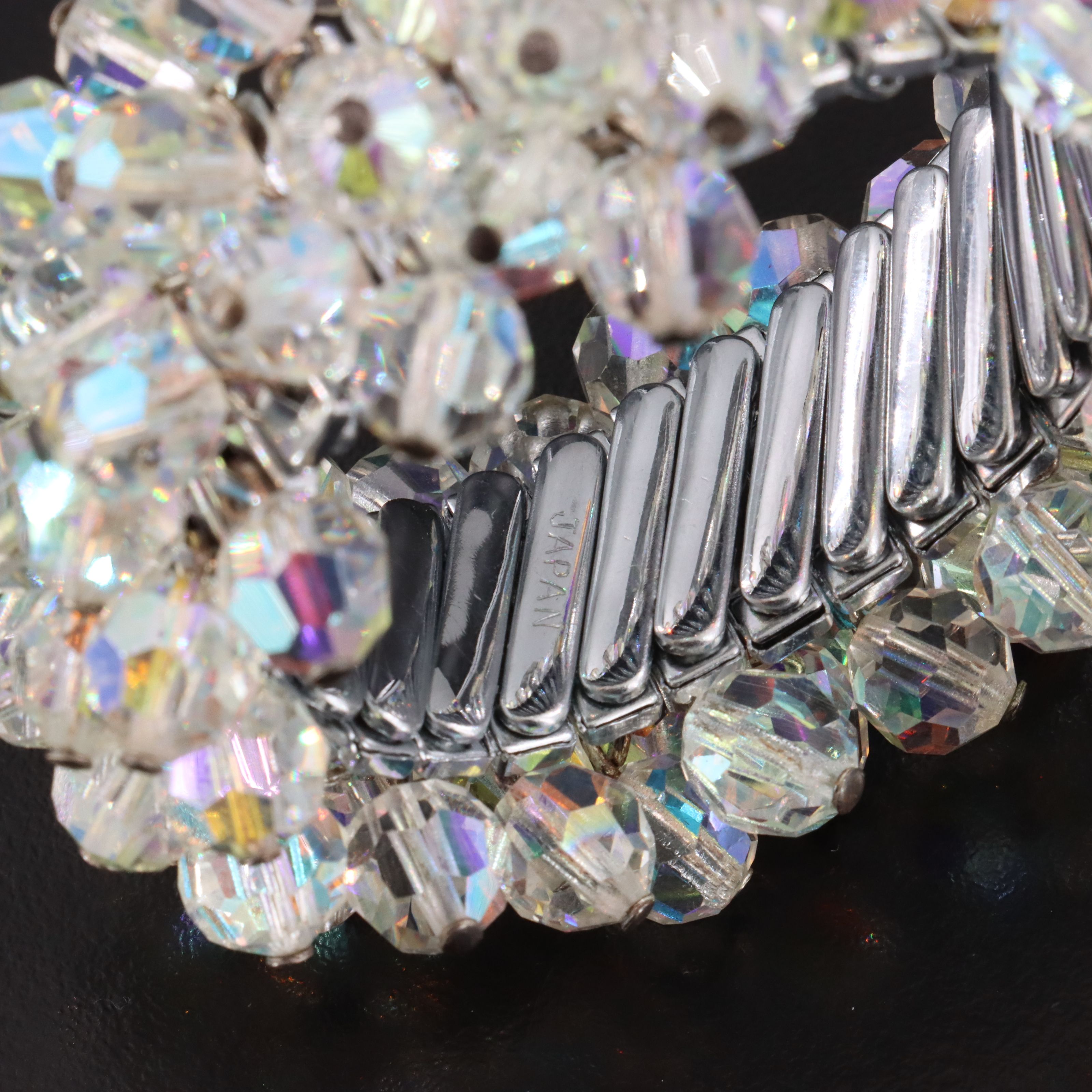 1940s and 1950s Retro Rhinestone Necklaces and Bracelets