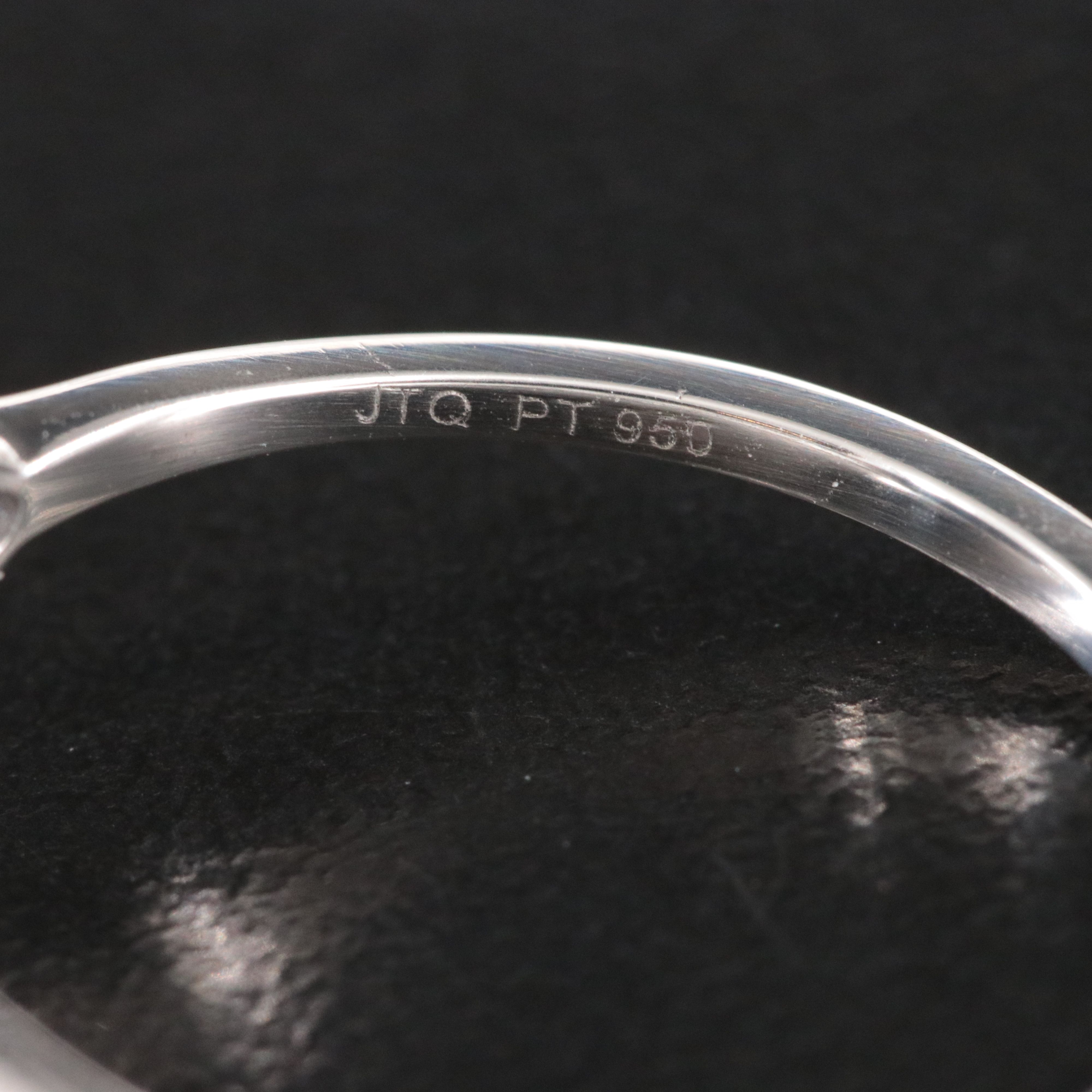 Platinum Sapphire Ring with 6.39 CT Center