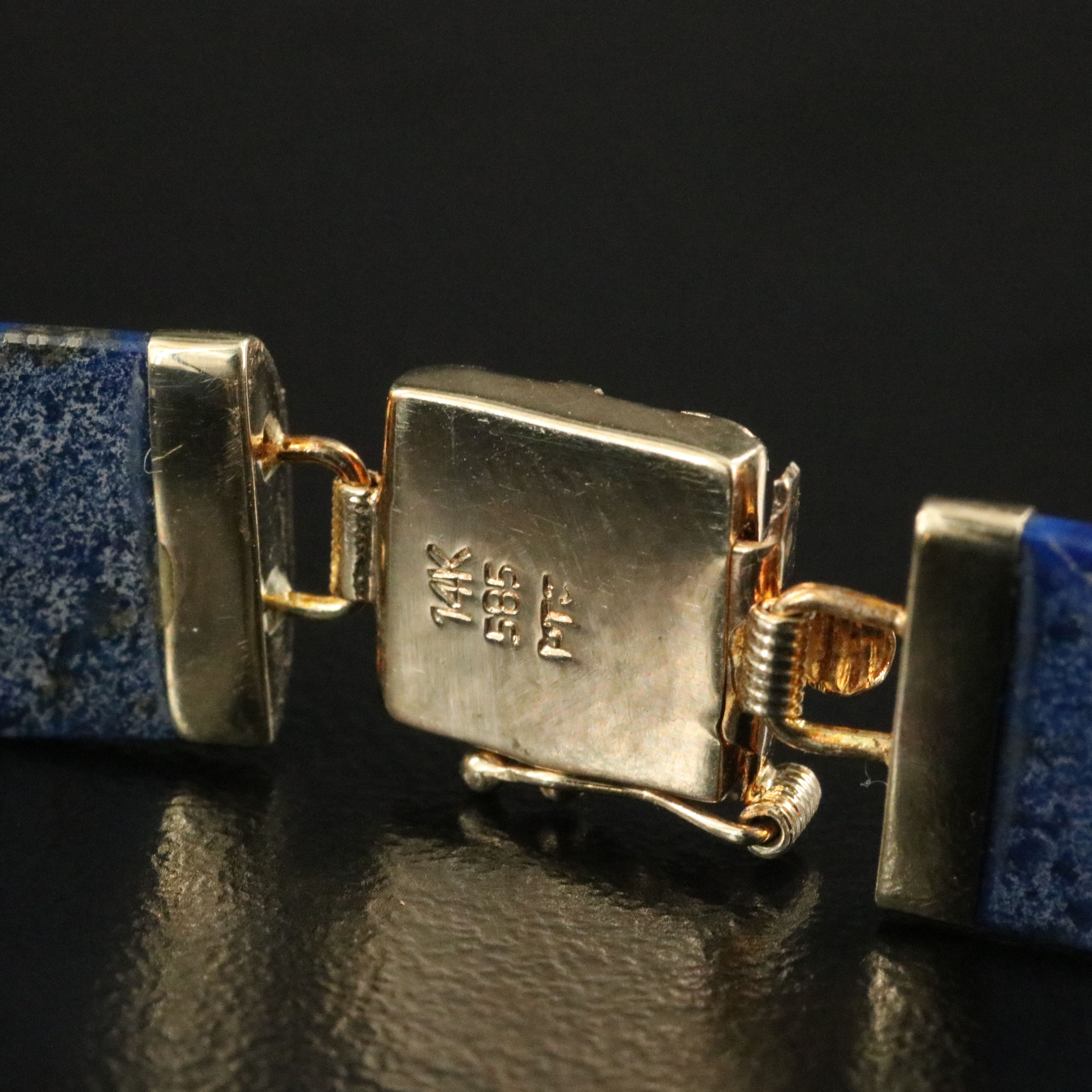 14K Lapis Lazuli Dragon Bracelet