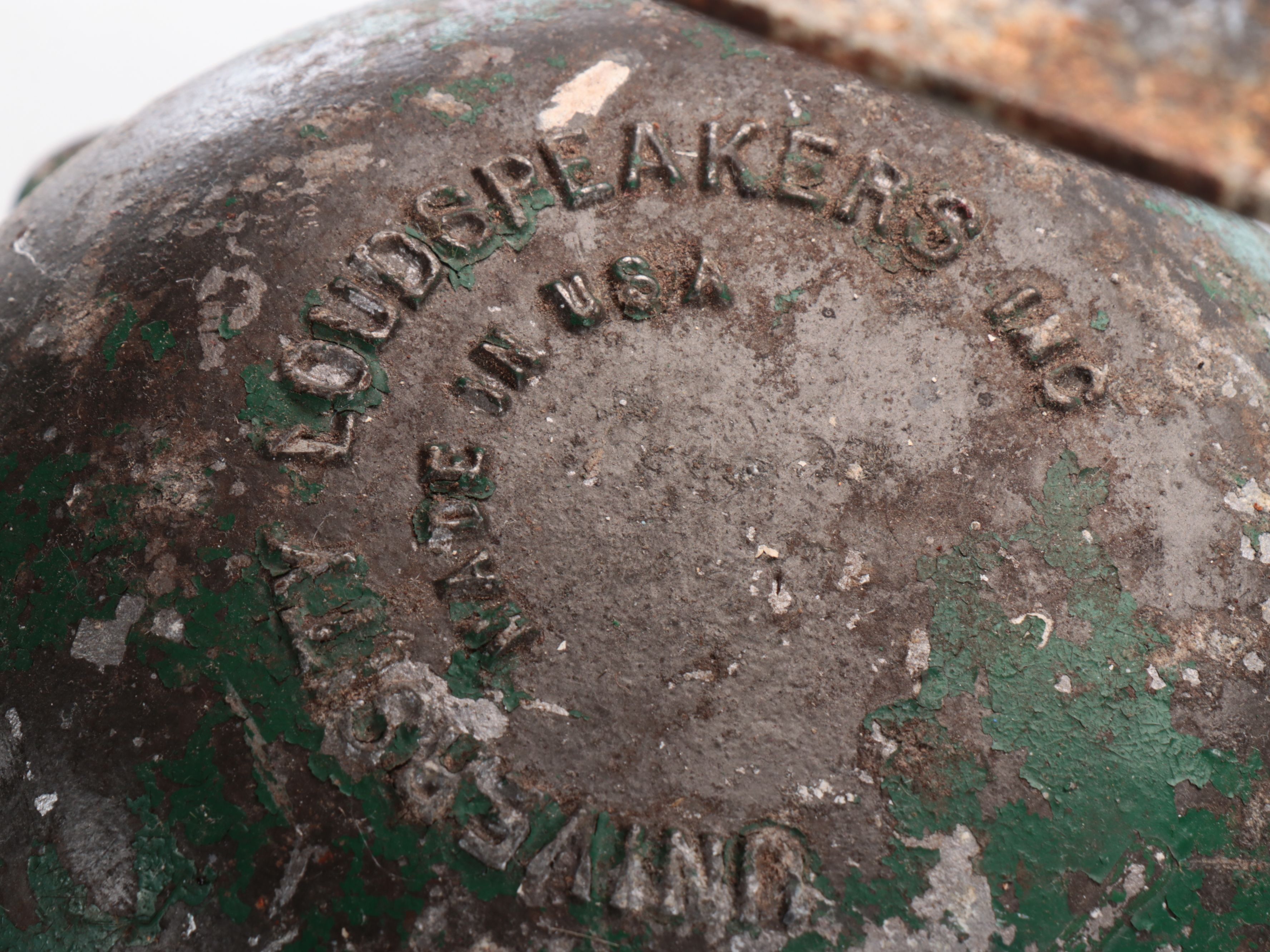 University Loudspeakers Inc. Green Industrial Speaker, Mid-20th Century
