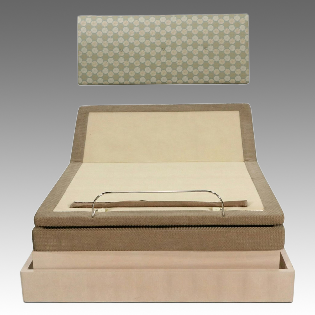 Serta Motion Perfect Adjustable Bed Foundation with Wall-Mounted Headboard