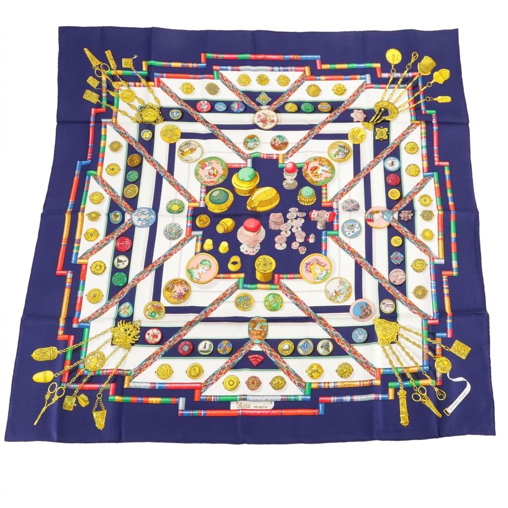 Hermès "Petite Main" Silk Twill Scarf 90
