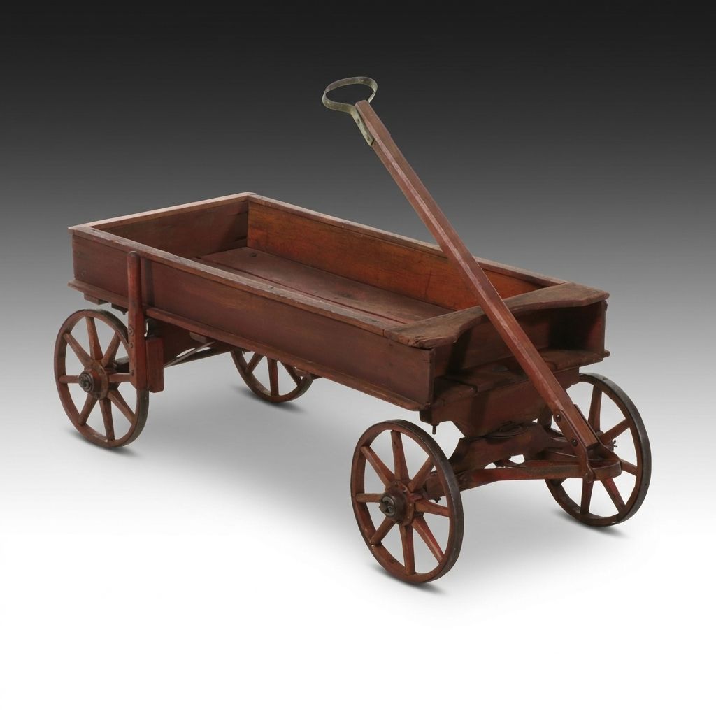 Late Victorian Style Wooden Wagon, Late 19th/Early 20th Century