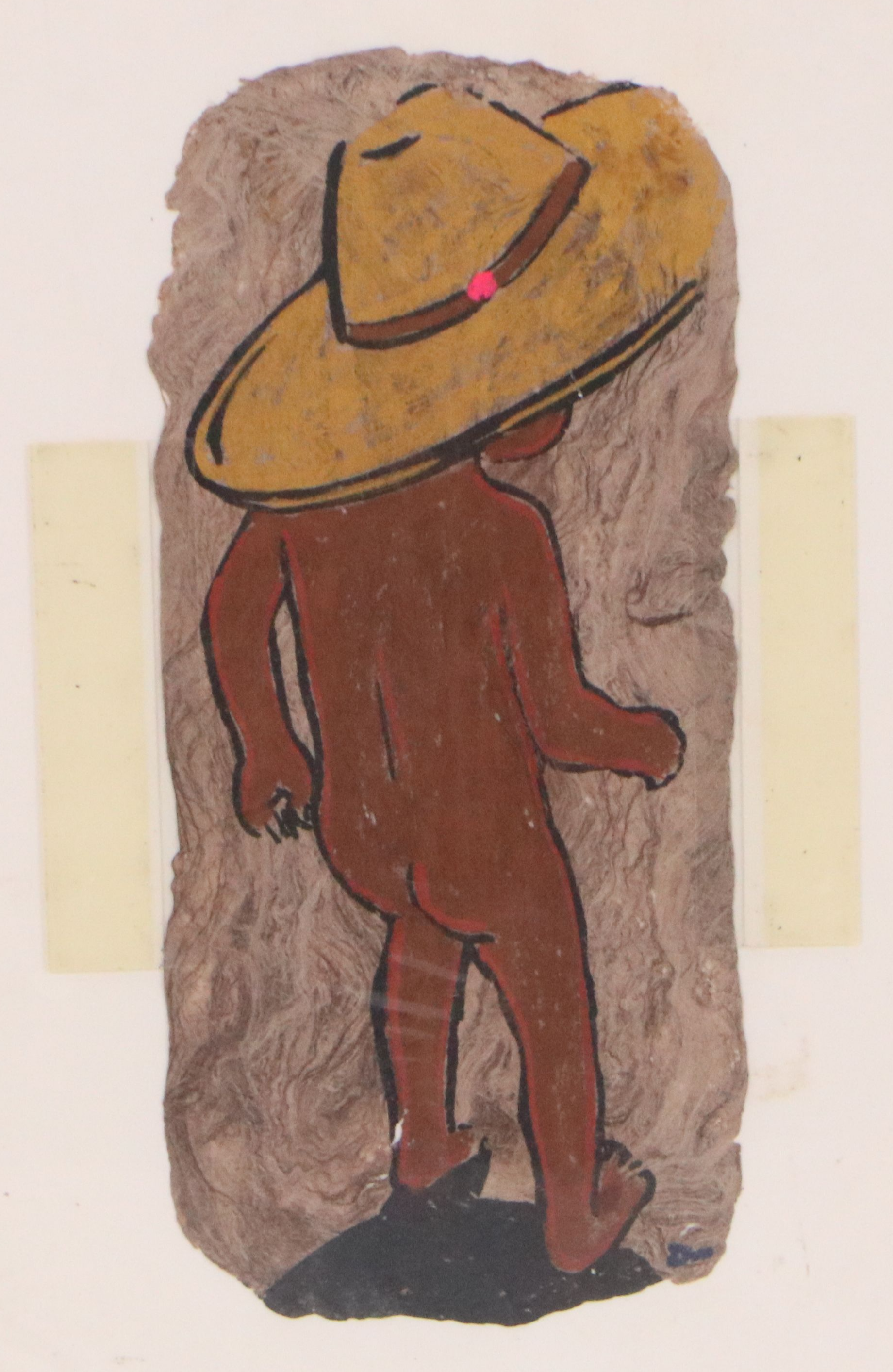 Amate Bark Painting Attributed to Ignacio Dan, Circa 1978