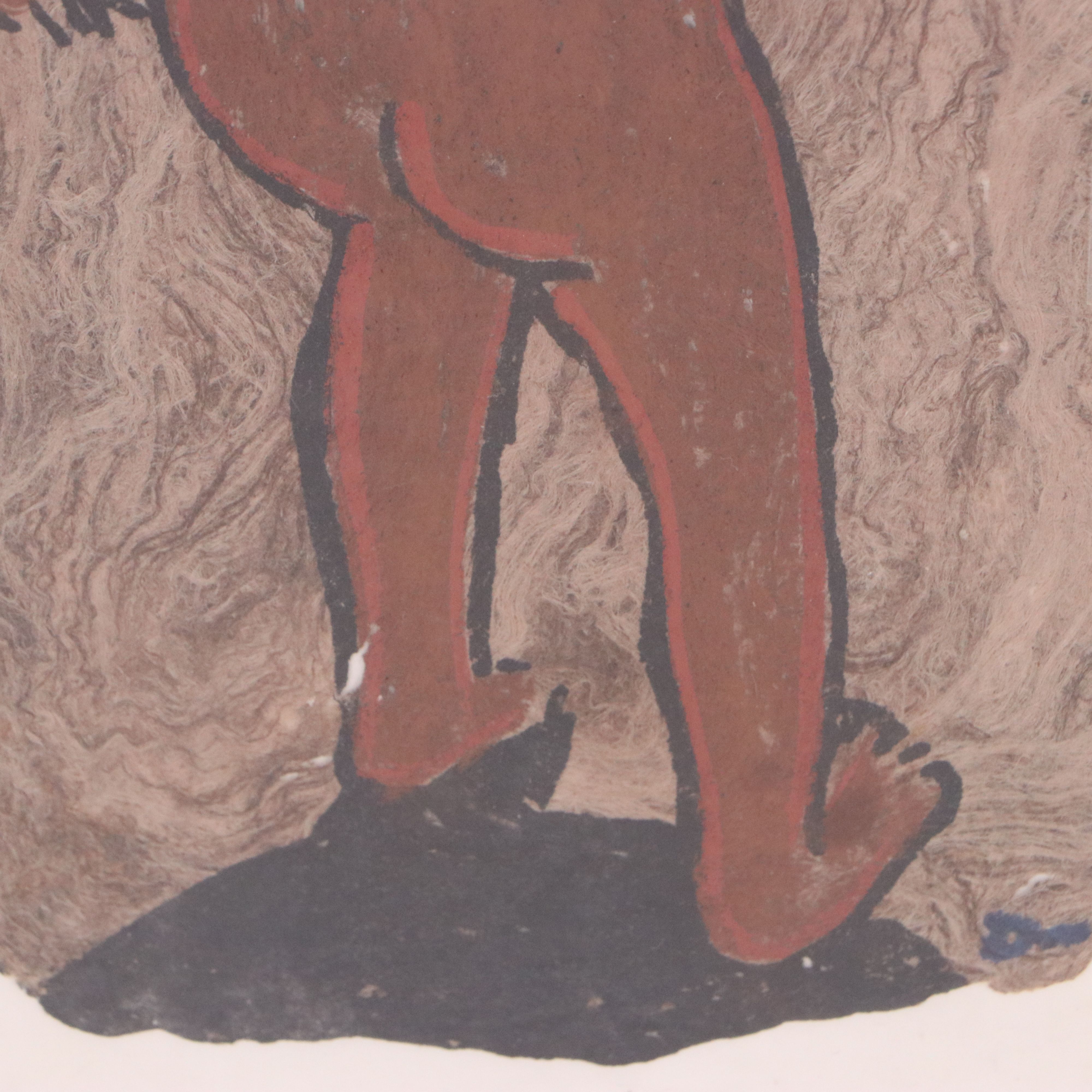 Amate Bark Painting Attributed to Ignacio Dan, Circa 1978