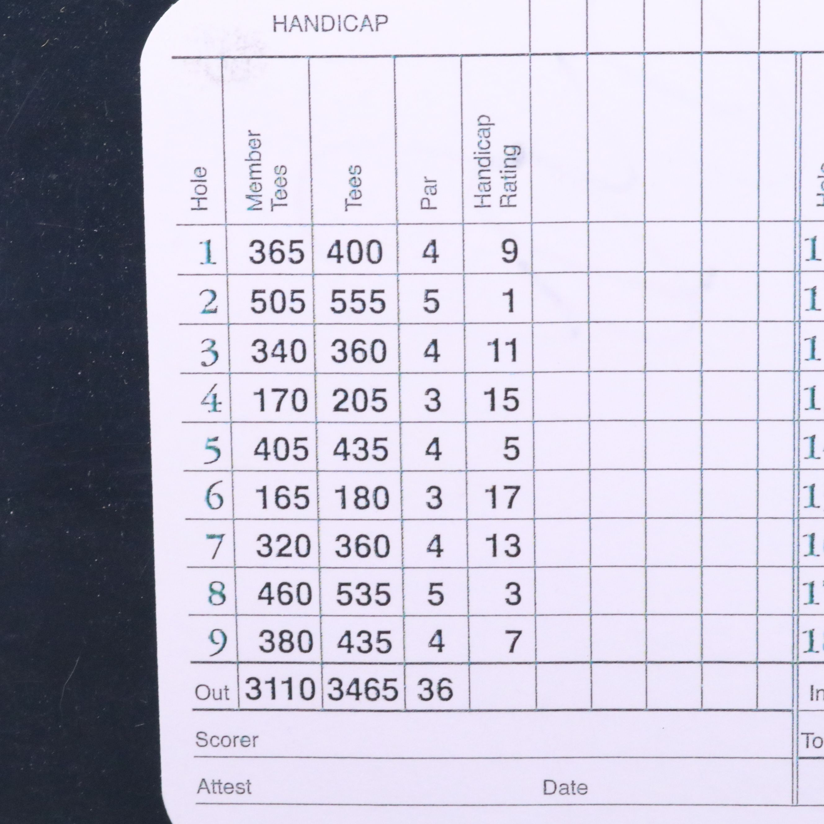 Chevy Chase Signed Bush Wood Country Club "Caddyshack" Scorecard, Beckett