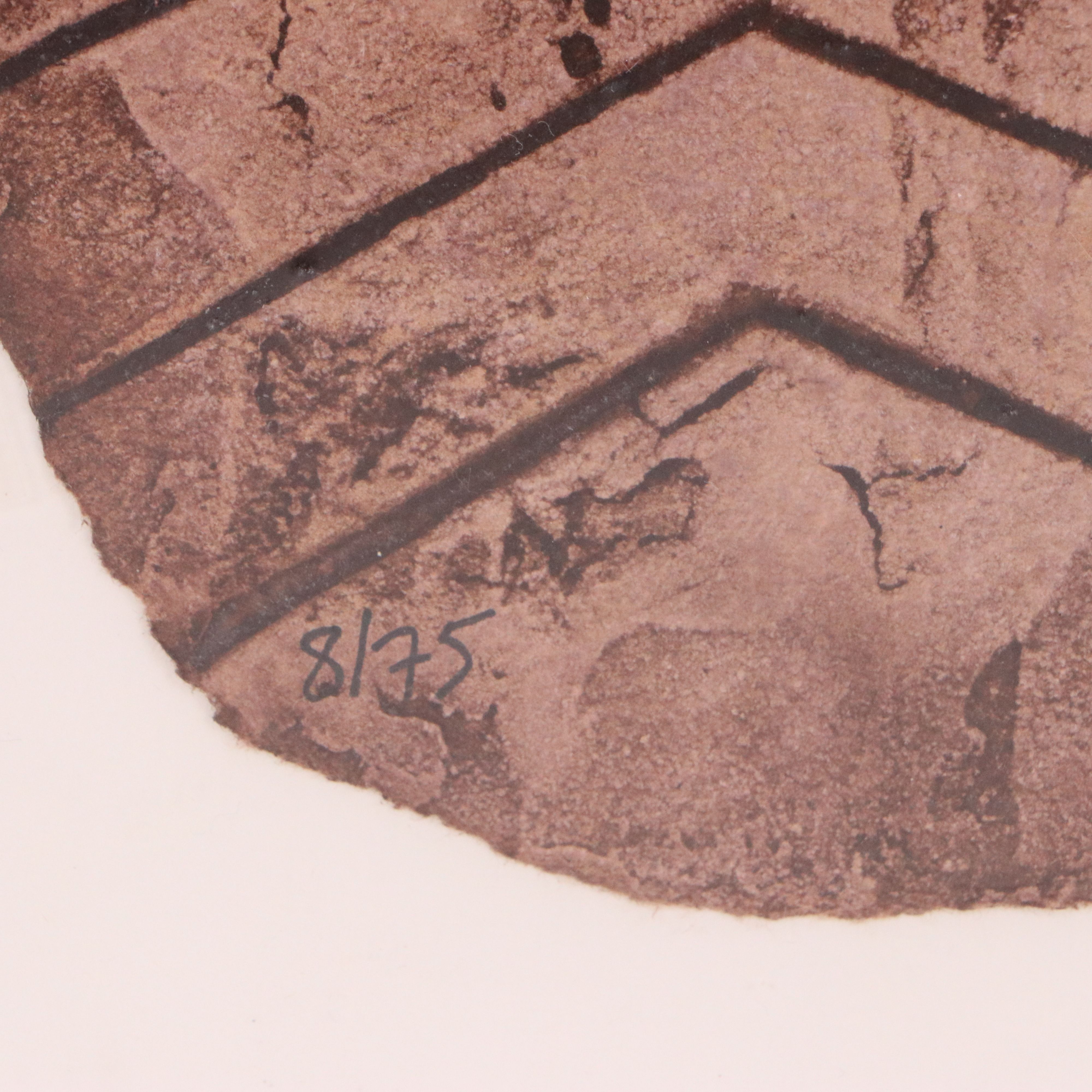 Alain Berck-Vitz African Mask Etching "Sorcier"