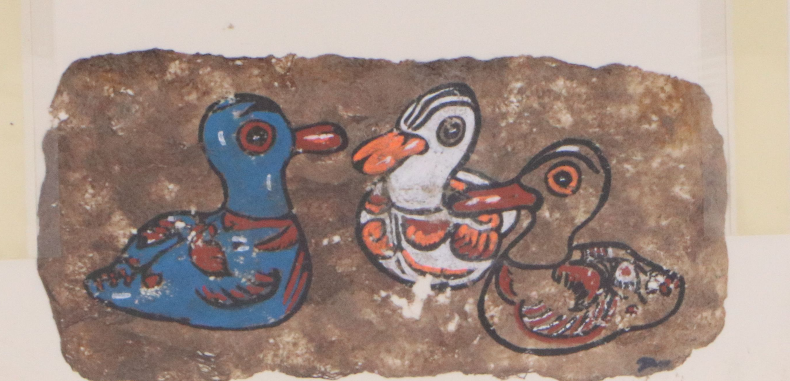 Amate Bark Painting Attributed to Ignacio Dan, Circa 1979