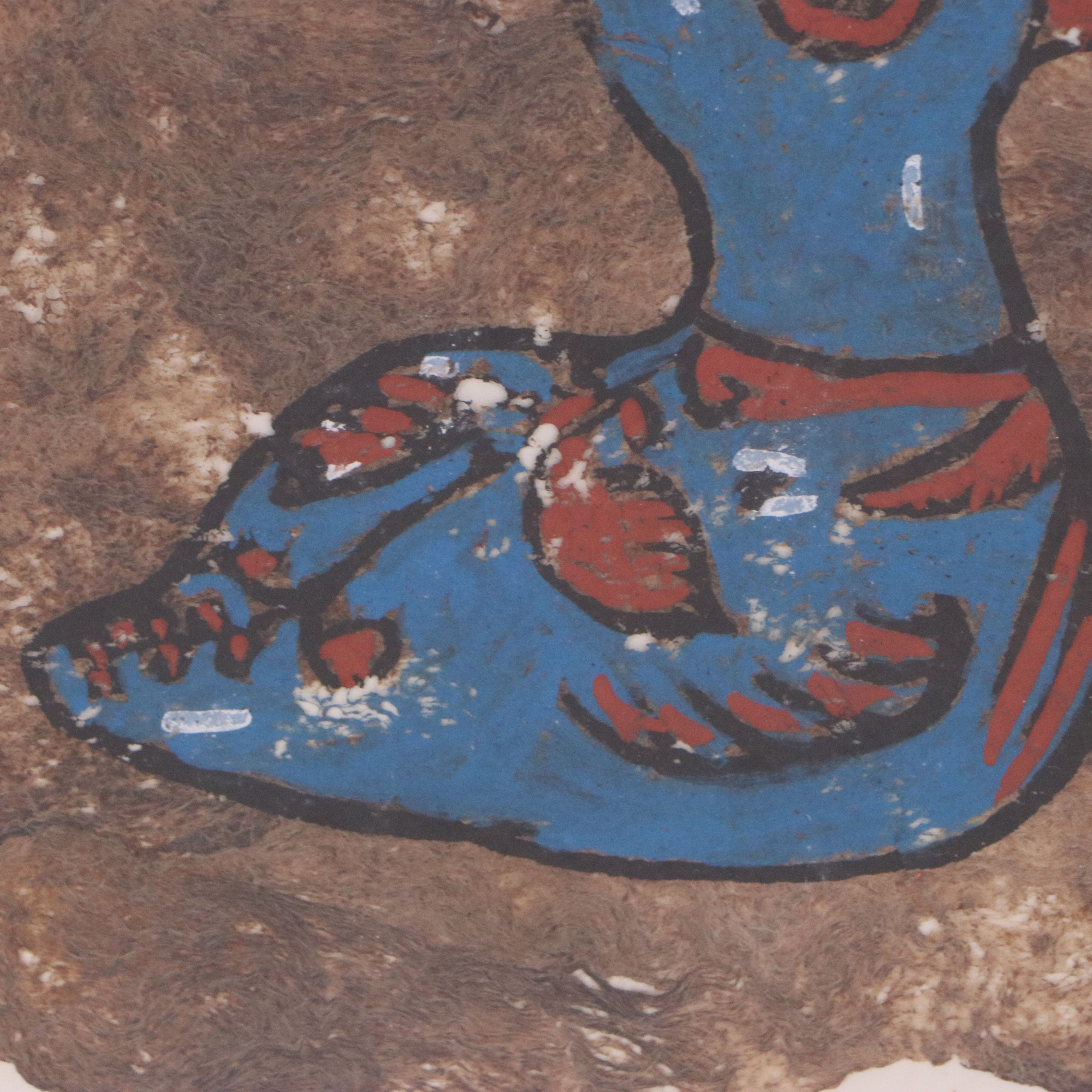 Amate Bark Painting Attributed to Ignacio Dan, Circa 1979