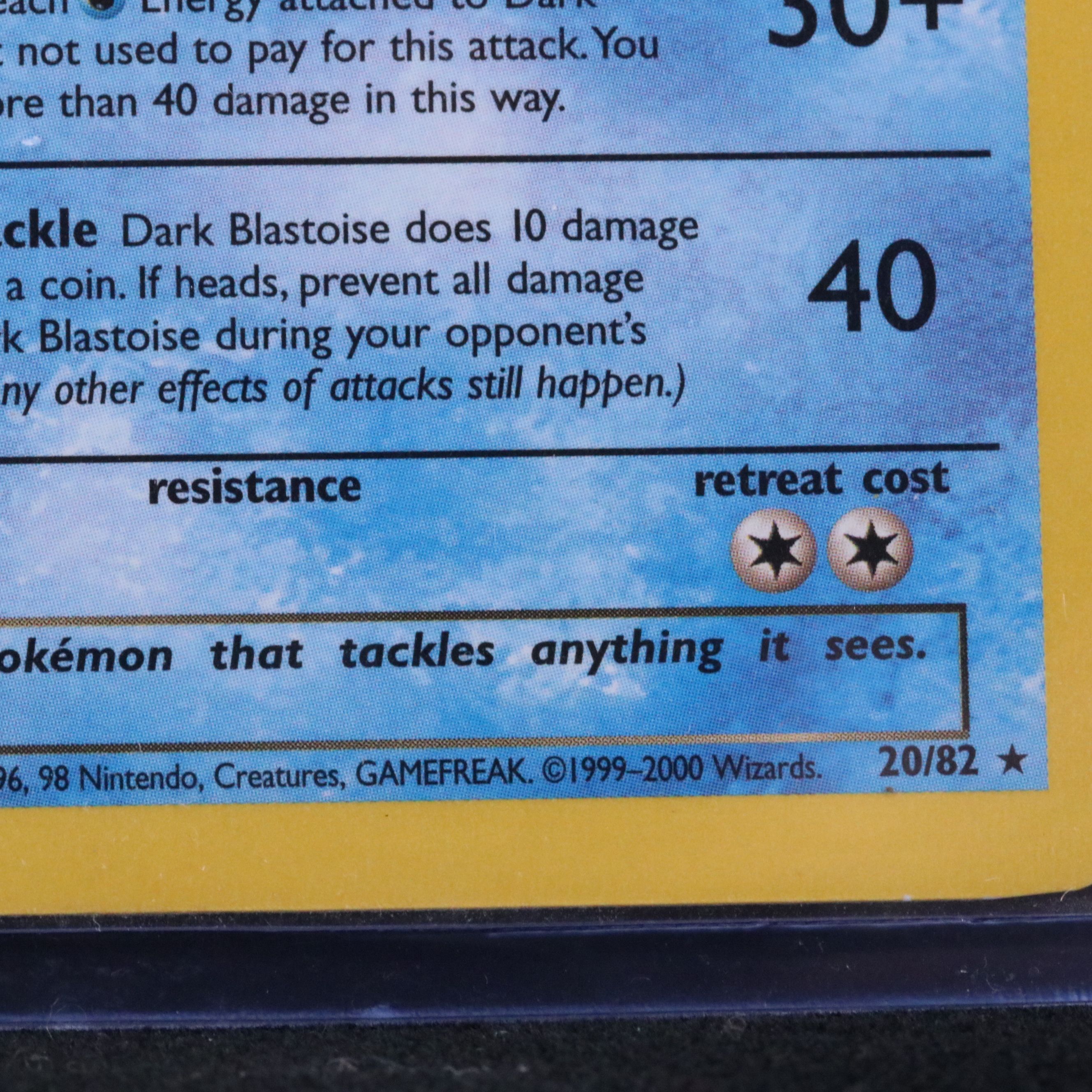 Team Rocket Dark Blastoise Pokémon Card