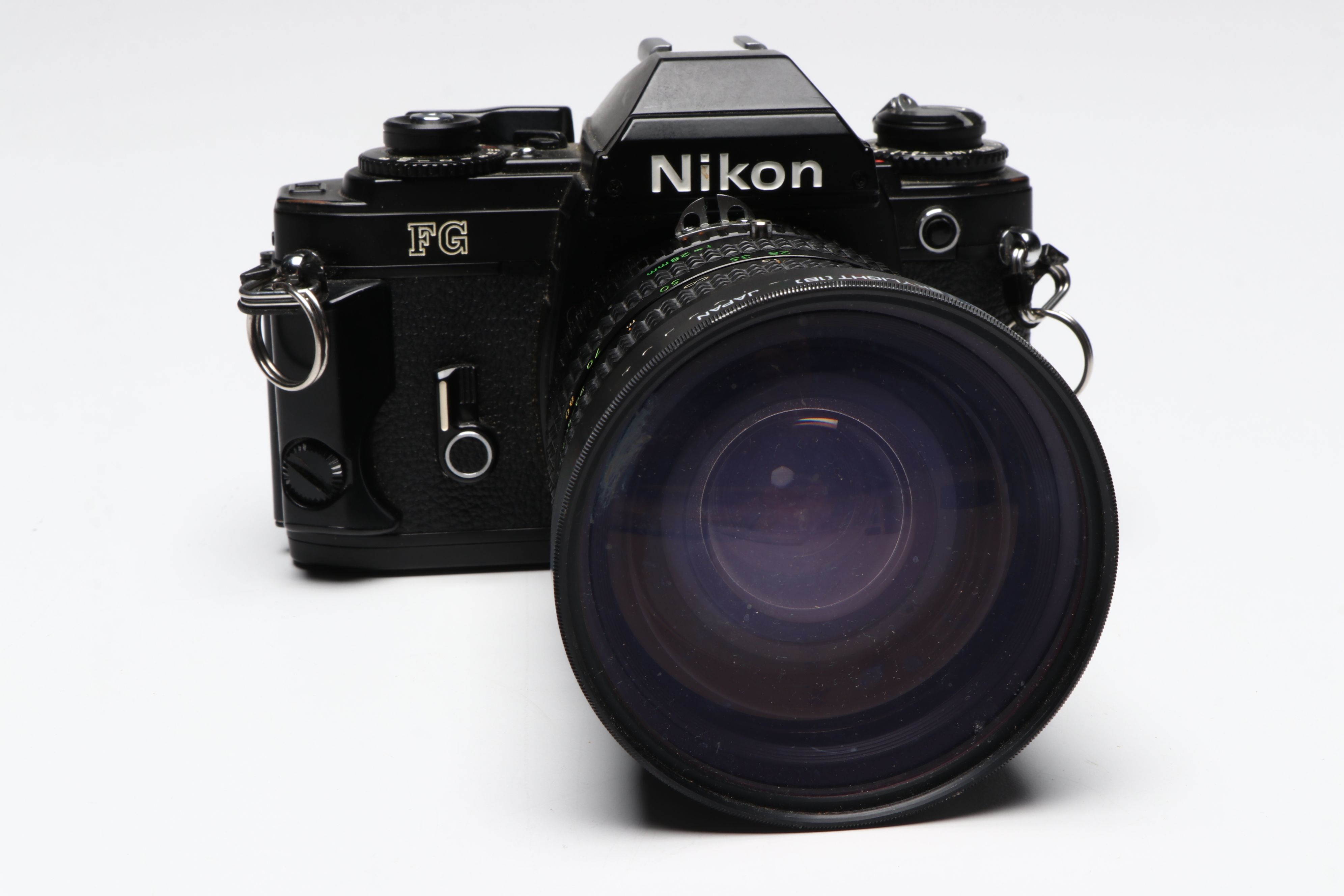 Nikon FG SLR Camera with Vivitar and Promaster Spectrum 7 Lenses