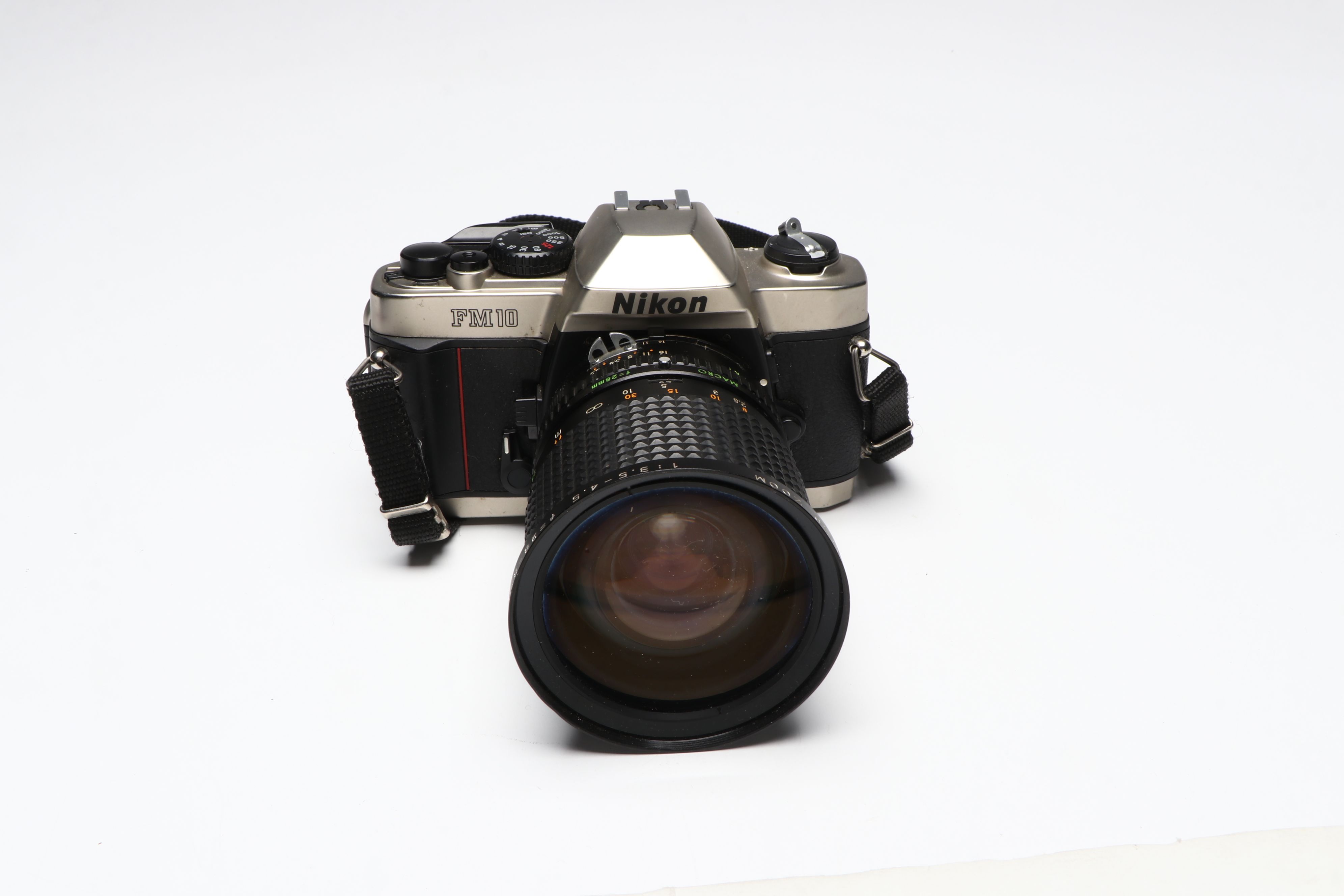 Nikon FM10 SLR Camera with Vivitar Series 1 and Tamron SP Lenses