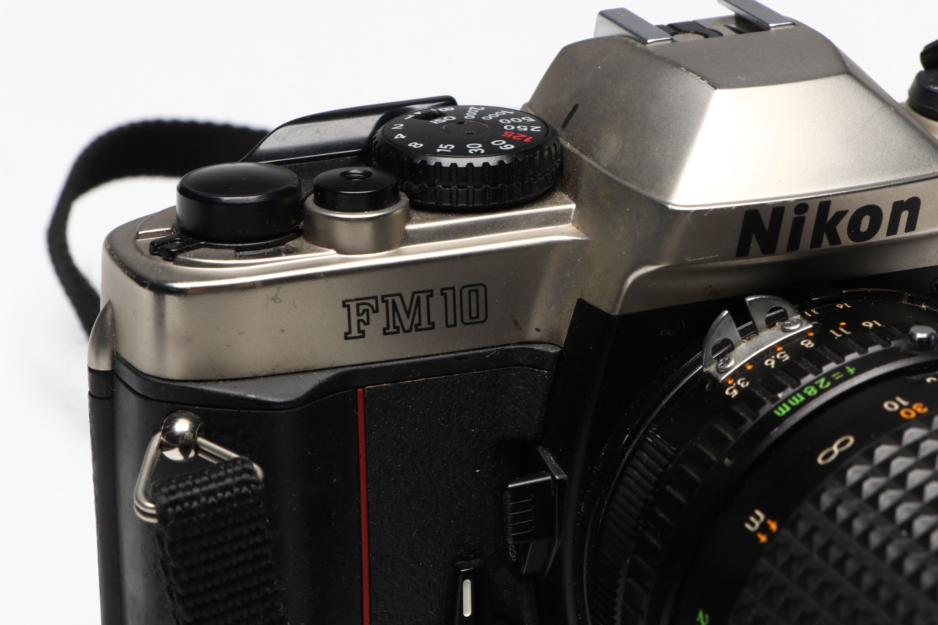Nikon FM10 SLR Camera with Vivitar Series 1 and Tamron SP Lenses