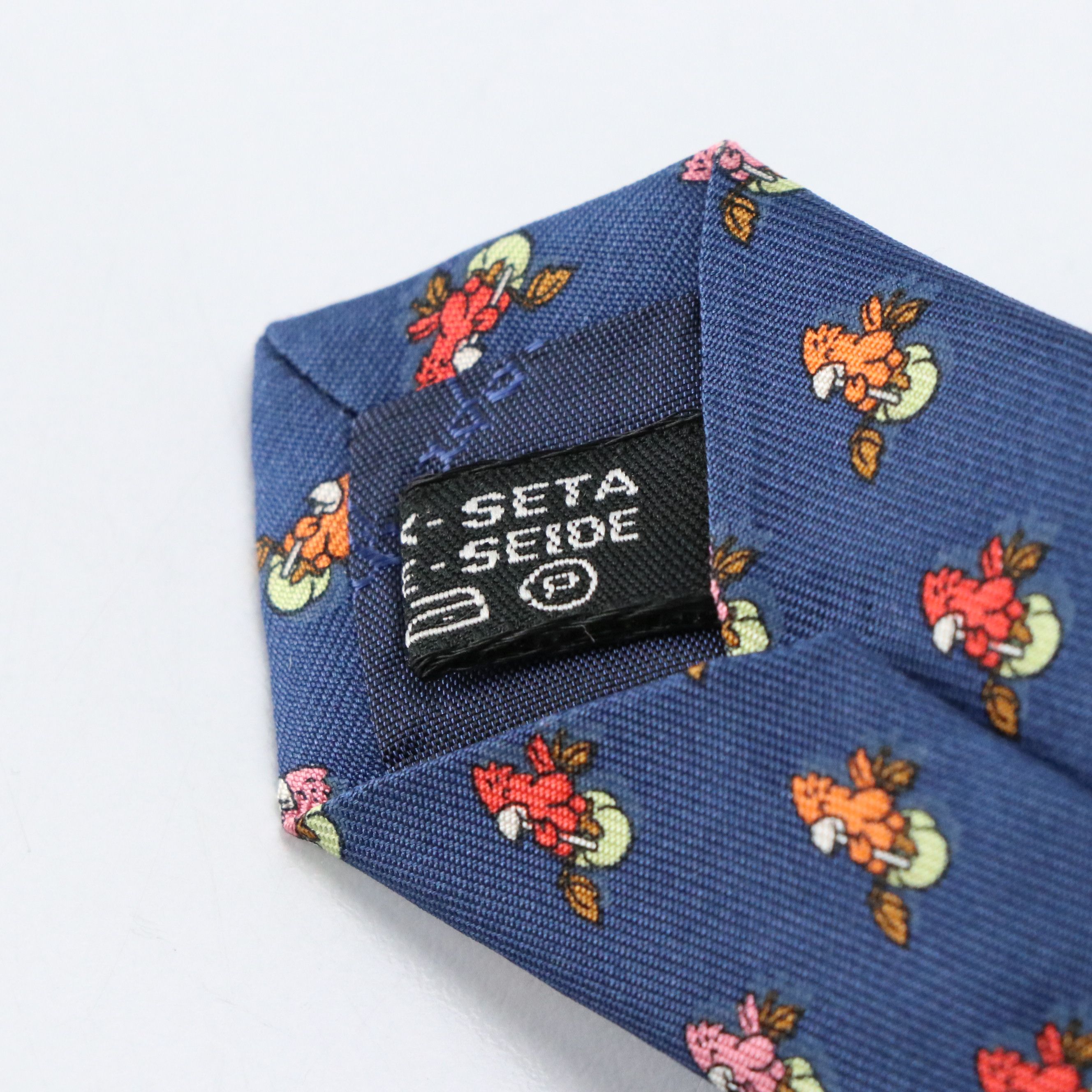 Salvatore Ferragamo Bird Motif Silk Twill Necktie