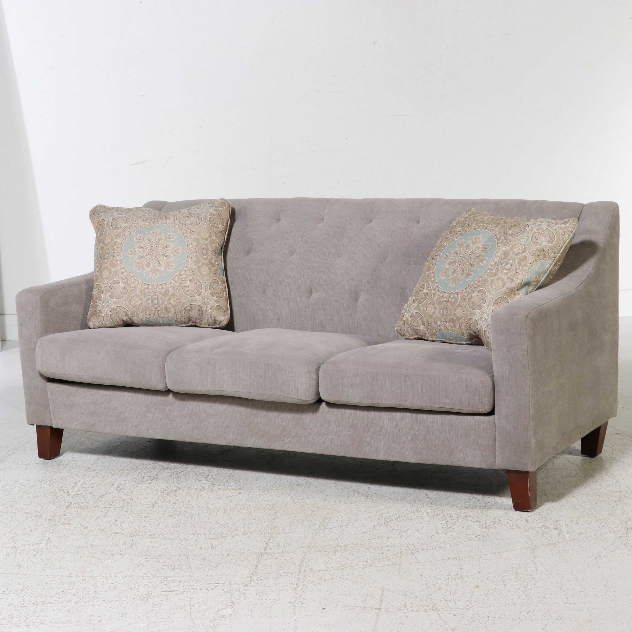 Dorel Living Tufted Three-Cushion Sofa, 2018