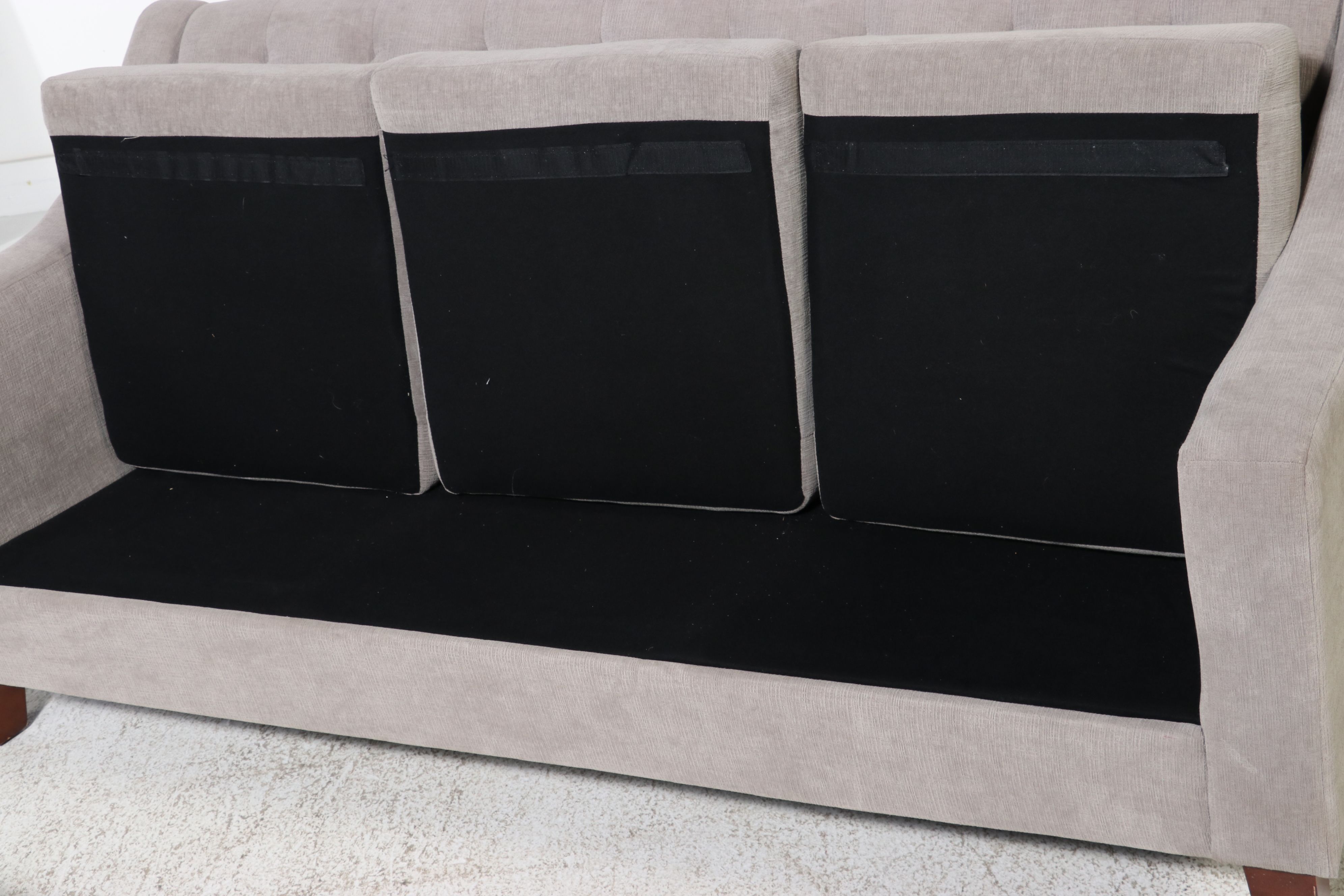 Dorel Living Tufted Three-Cushion Sofa, 2018