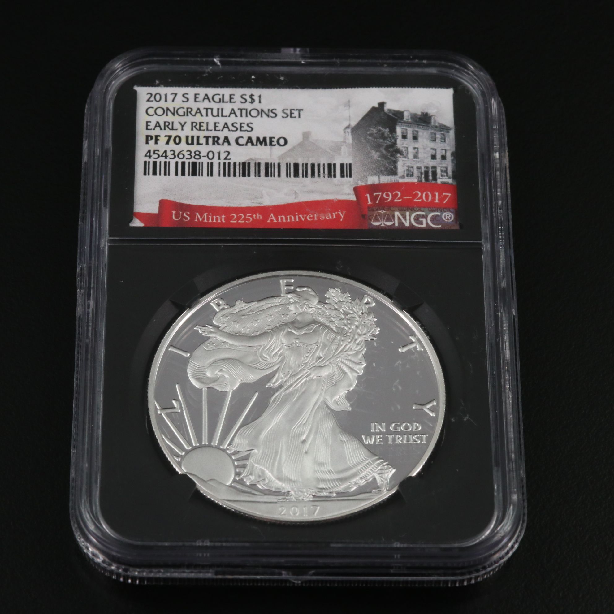 NGC PF70 Ultra Cameo 2017-S U.S. Silver Eagle Proof Coin