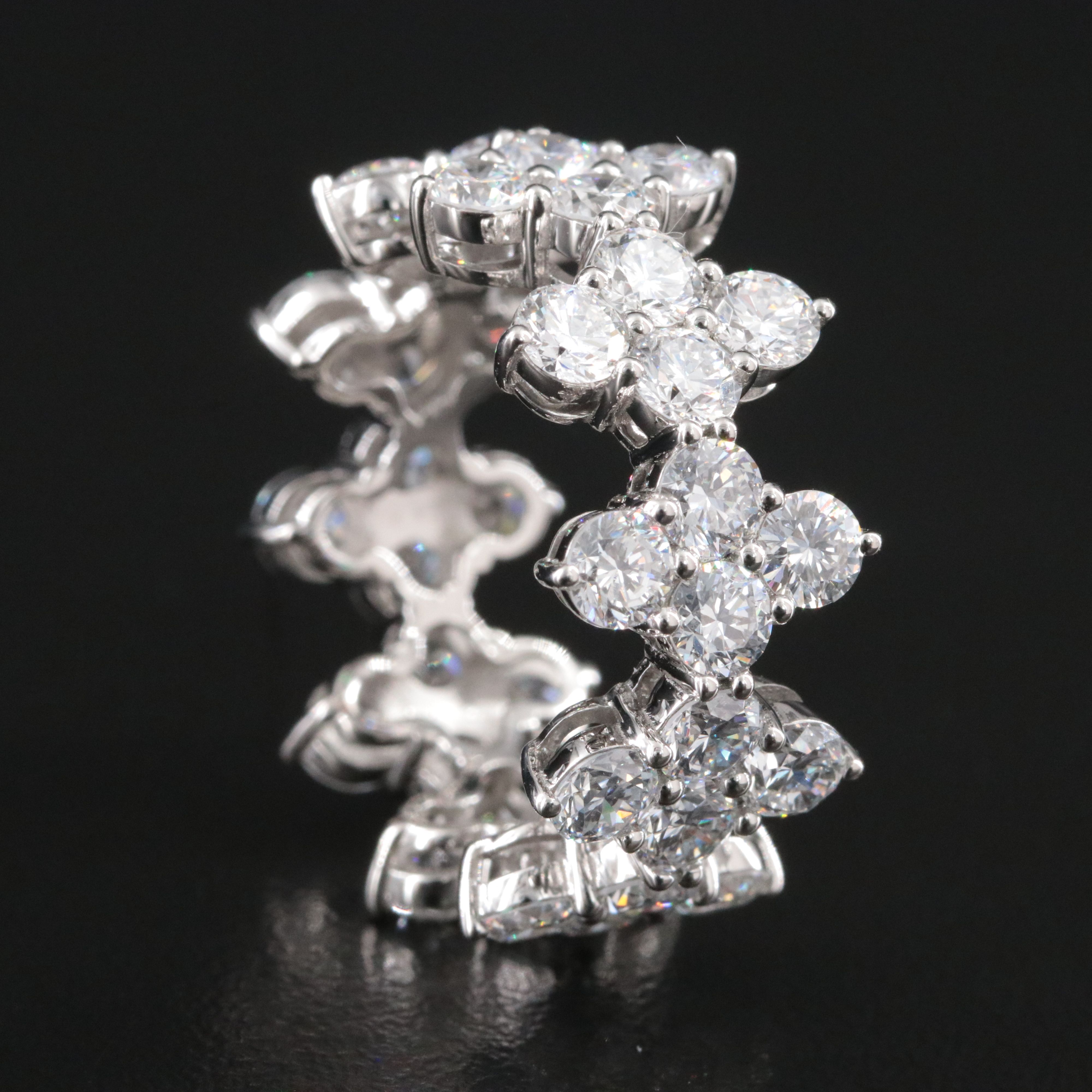 Platinum 5.79 CTW Lab Grown Diamond Eternity Band