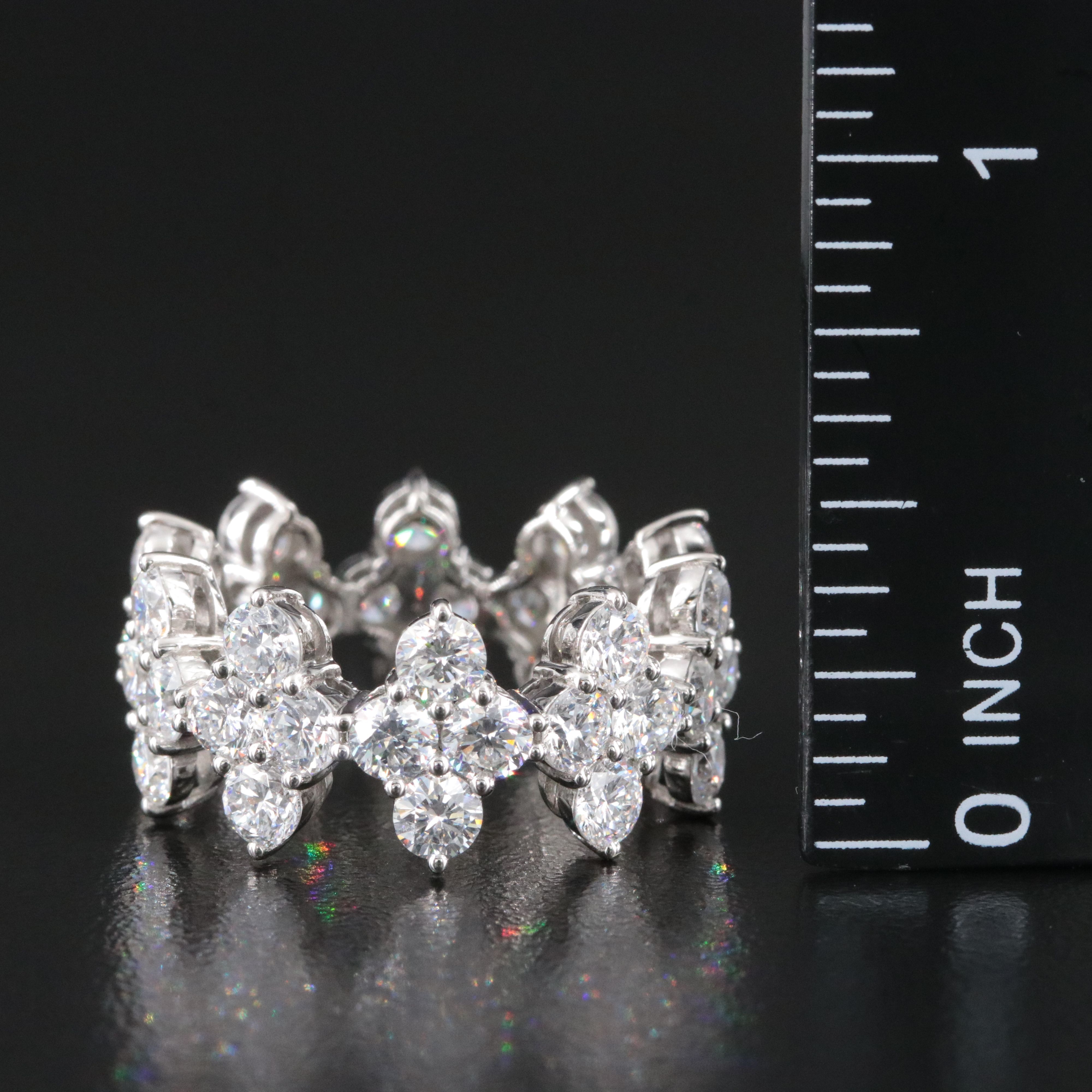 Platinum 5.79 CTW Lab Grown Diamond Eternity Band