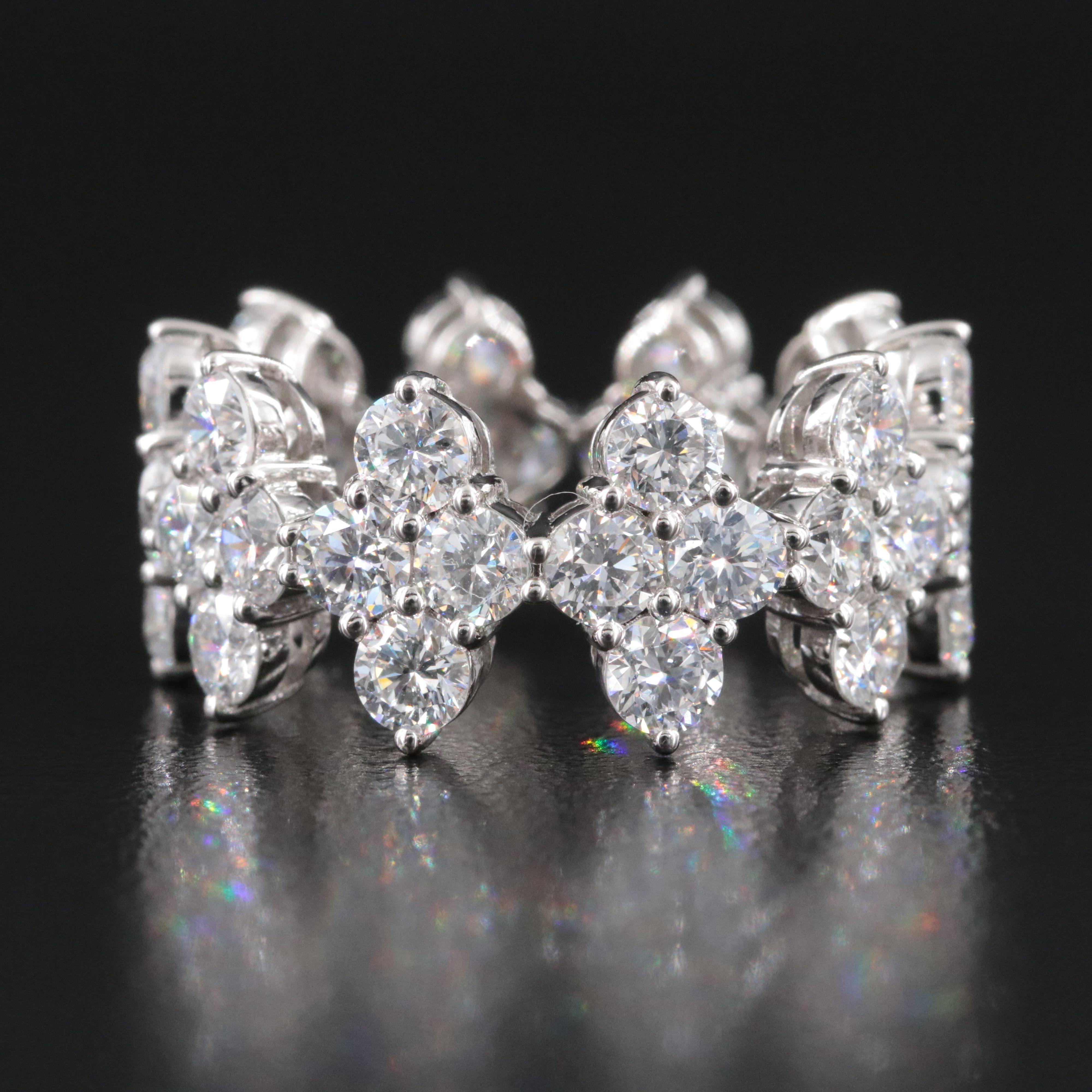 Platinum 5.79 CTW Lab Grown Diamond Eternity Band