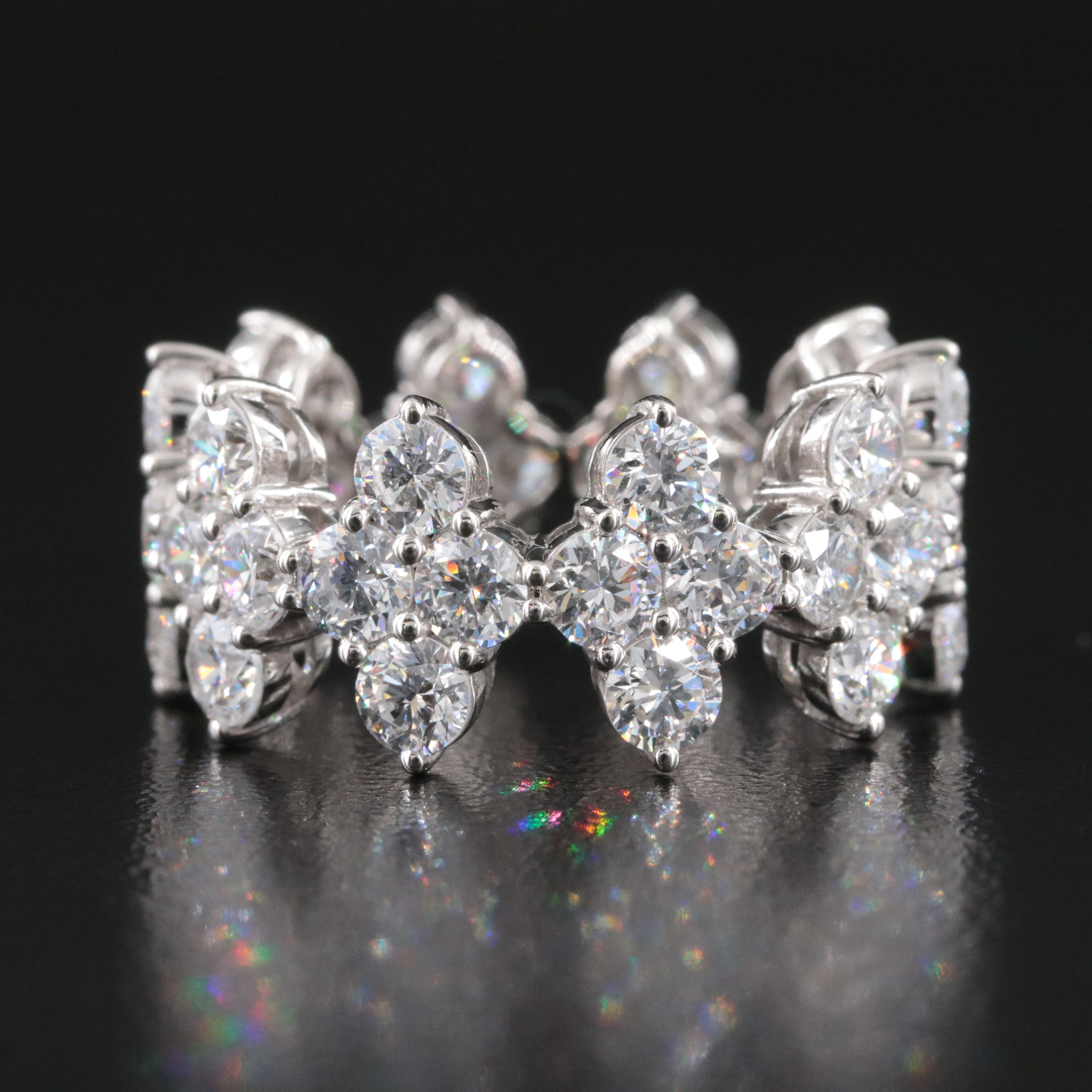 Platinum 5.79 CTW Lab Grown Diamond Eternity Band