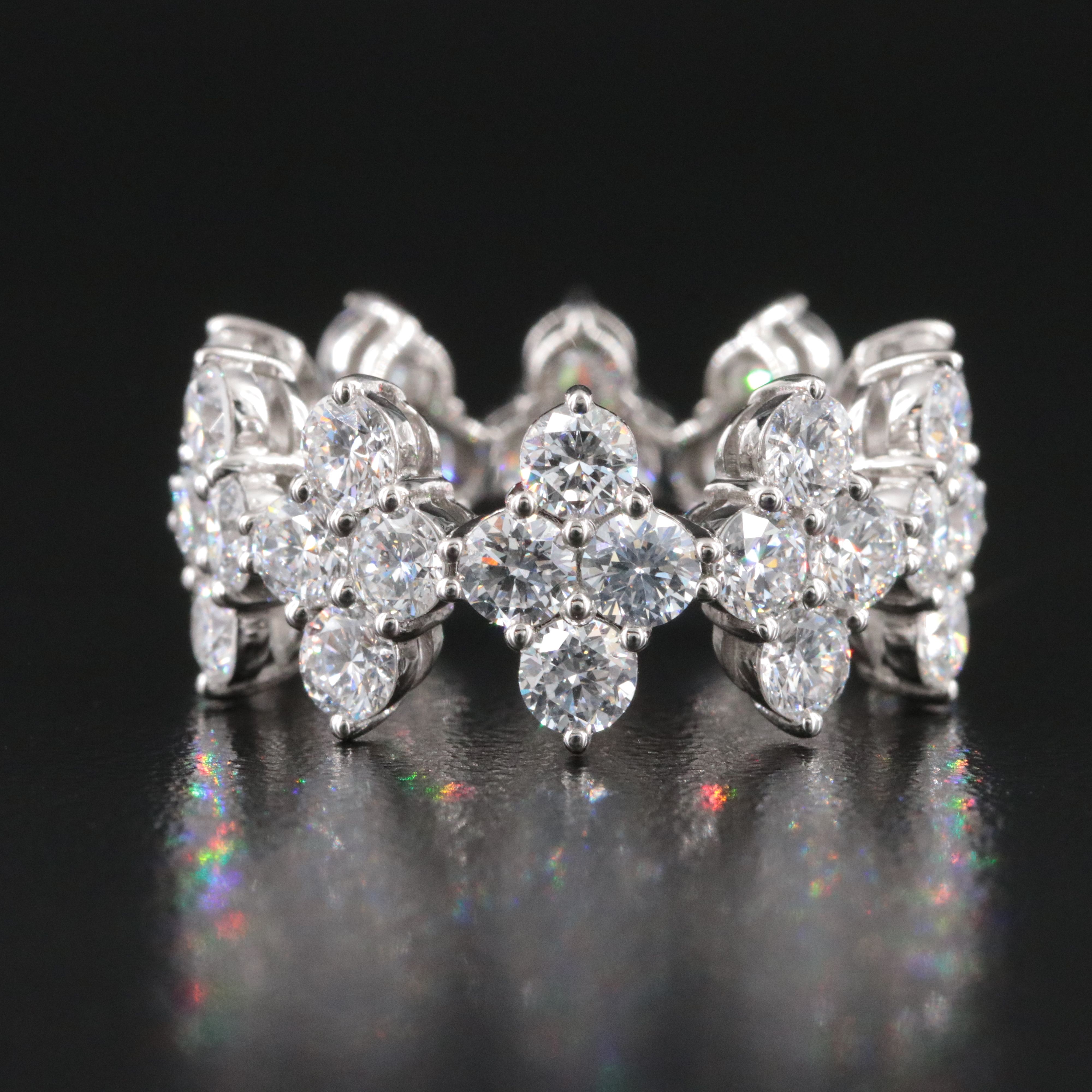 Platinum 5.79 CTW Lab Grown Diamond Eternity Band