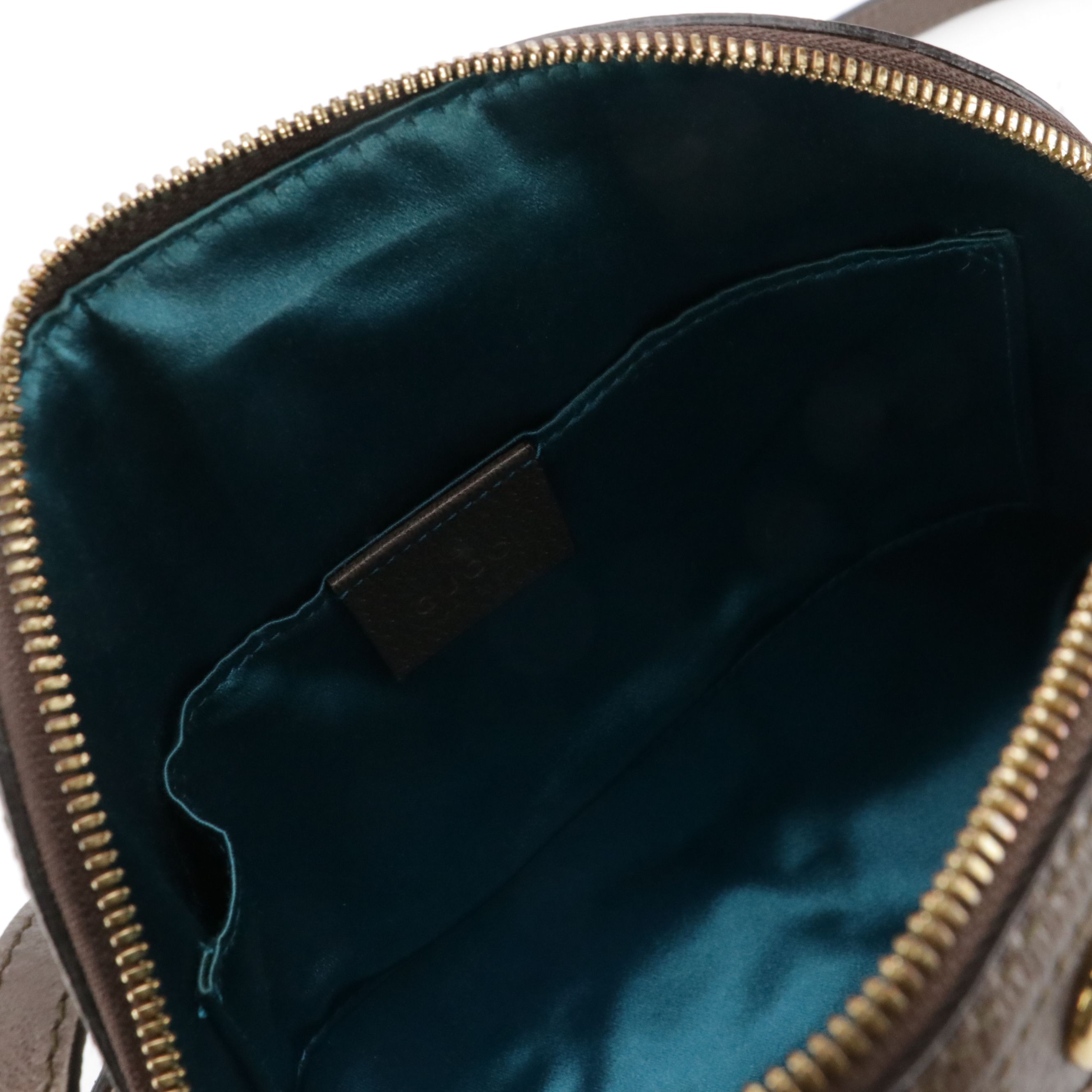 Gucci Small Domed Ophidia Shoulder Bag in Web Stripe GG Supreme Canvas & Leather