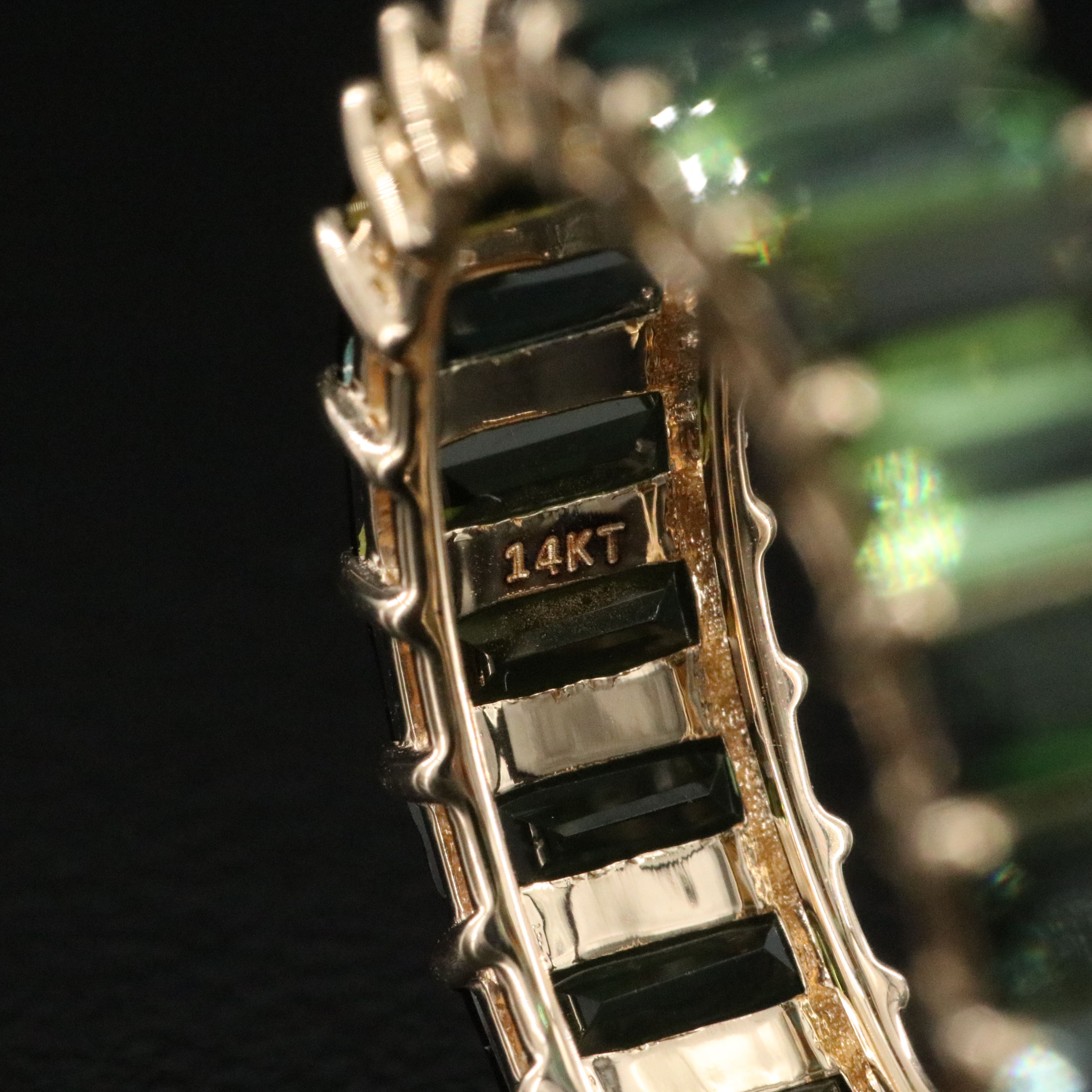 14K 5.17 CTW Tourmaline Eternity Band