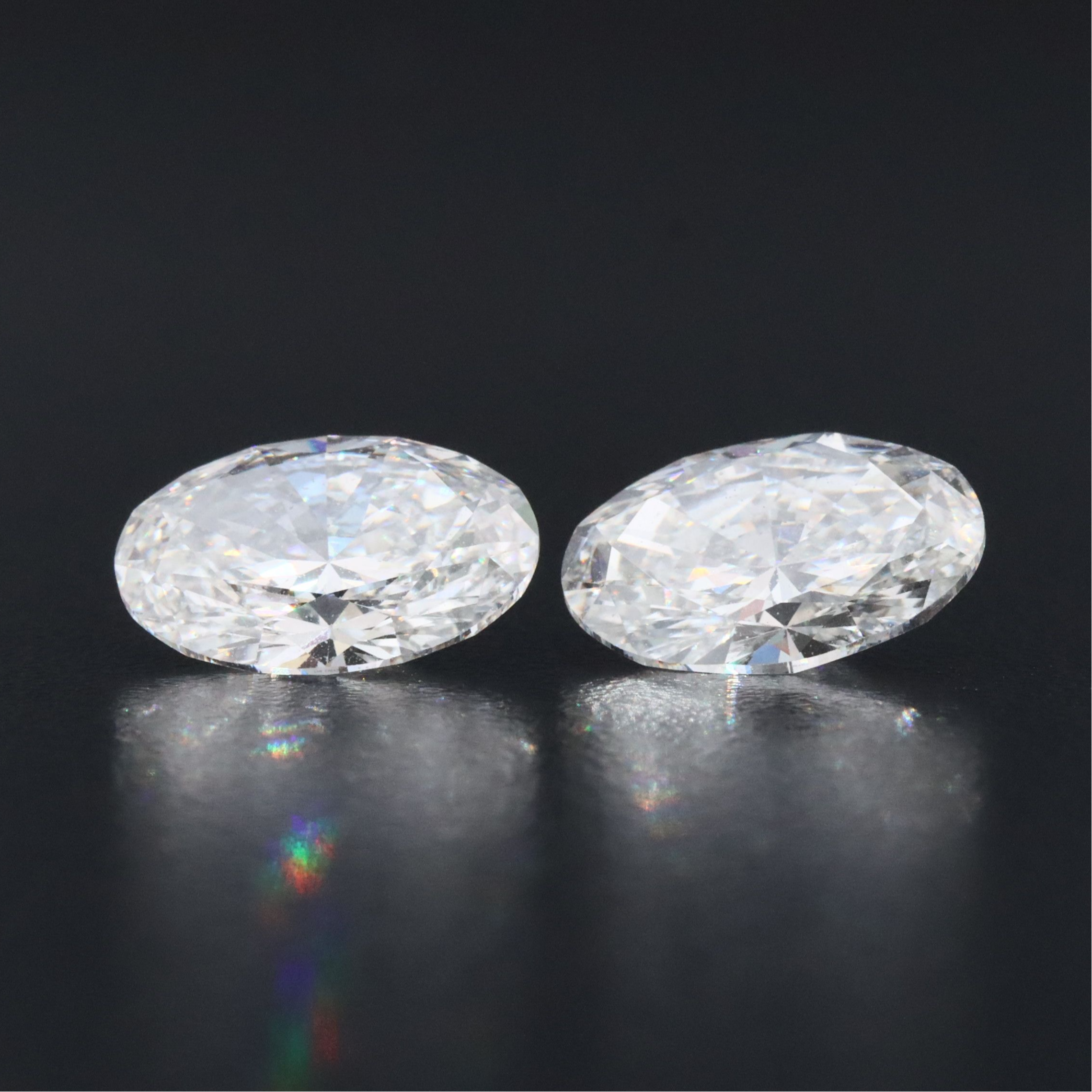Loose 7.07 CTW Matched Lab Grown Diamond Pair