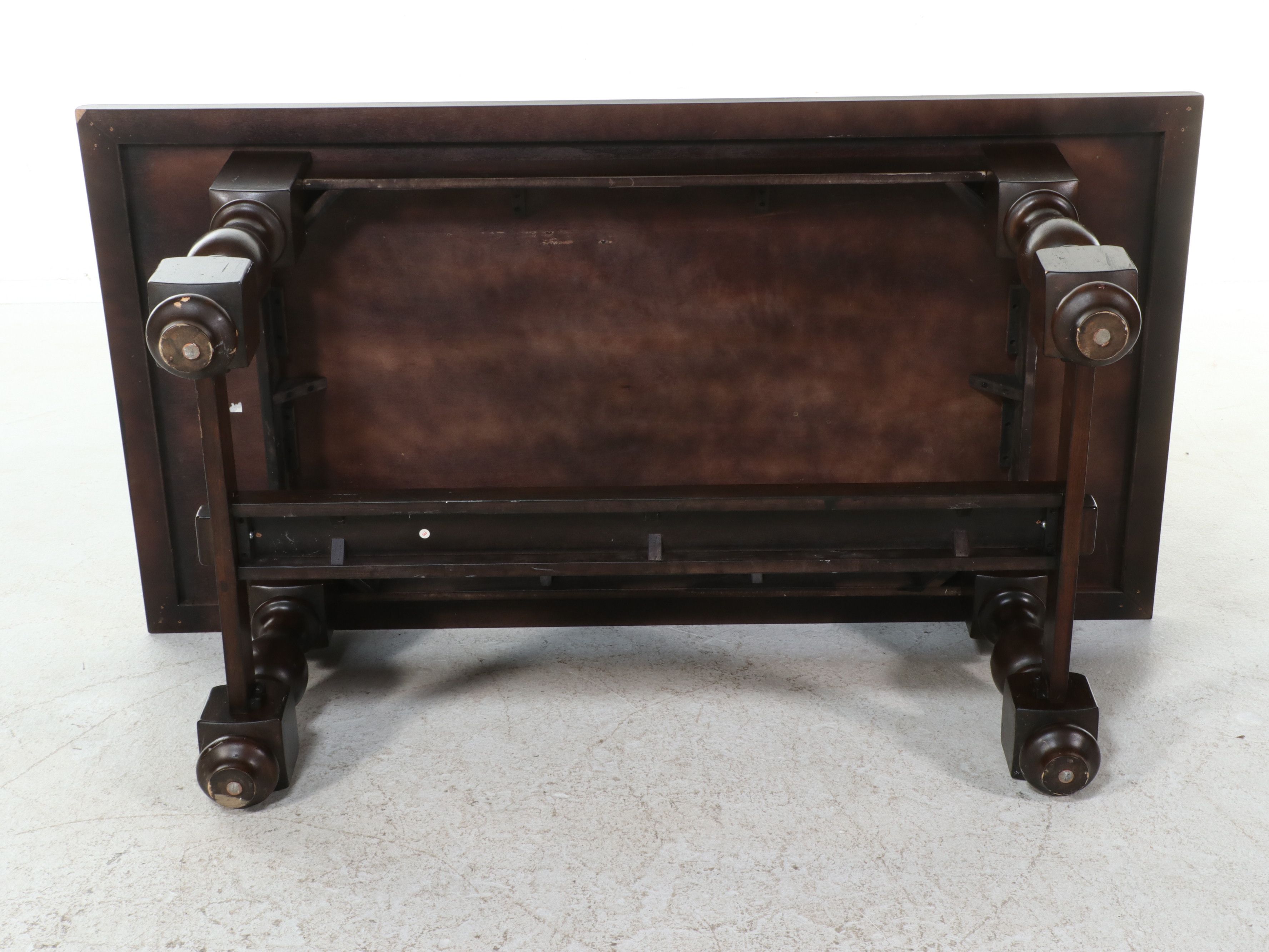 Flemish Baroque Style Contemporary Trestle-Base Dining Table