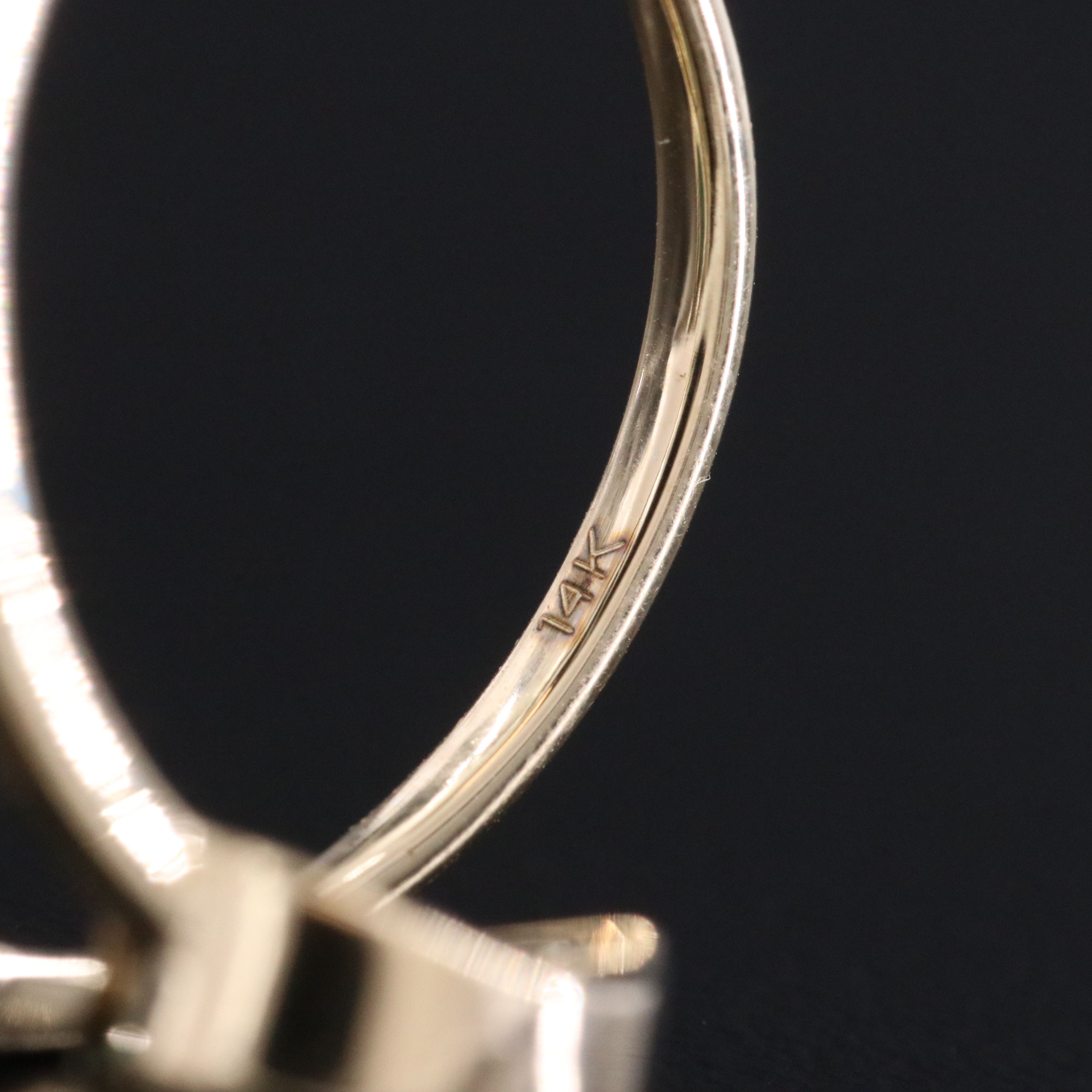 14K 2.00 CTW Emerald Bypass Ring