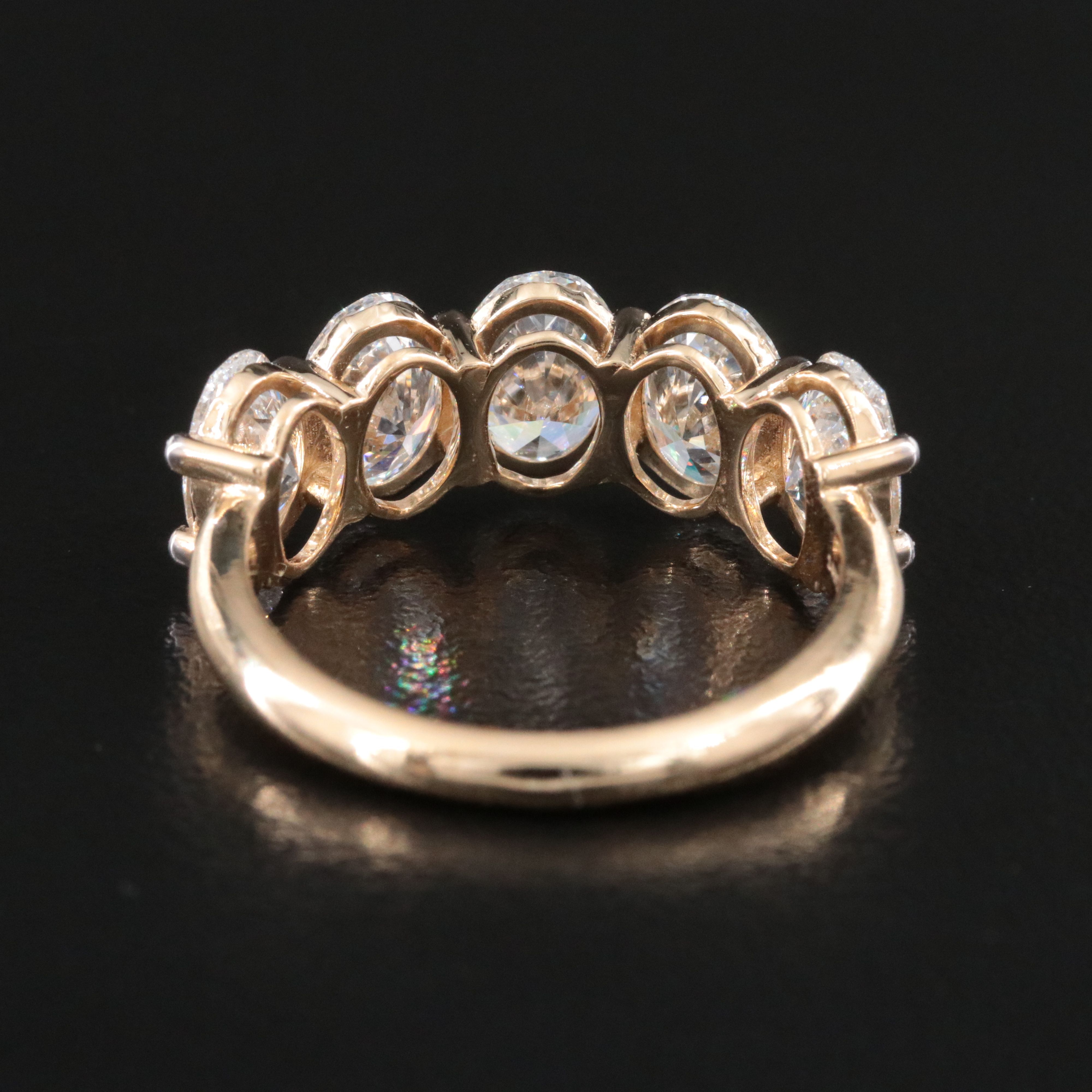 14K 3.95 CTW Lab Grown Diamond Ring