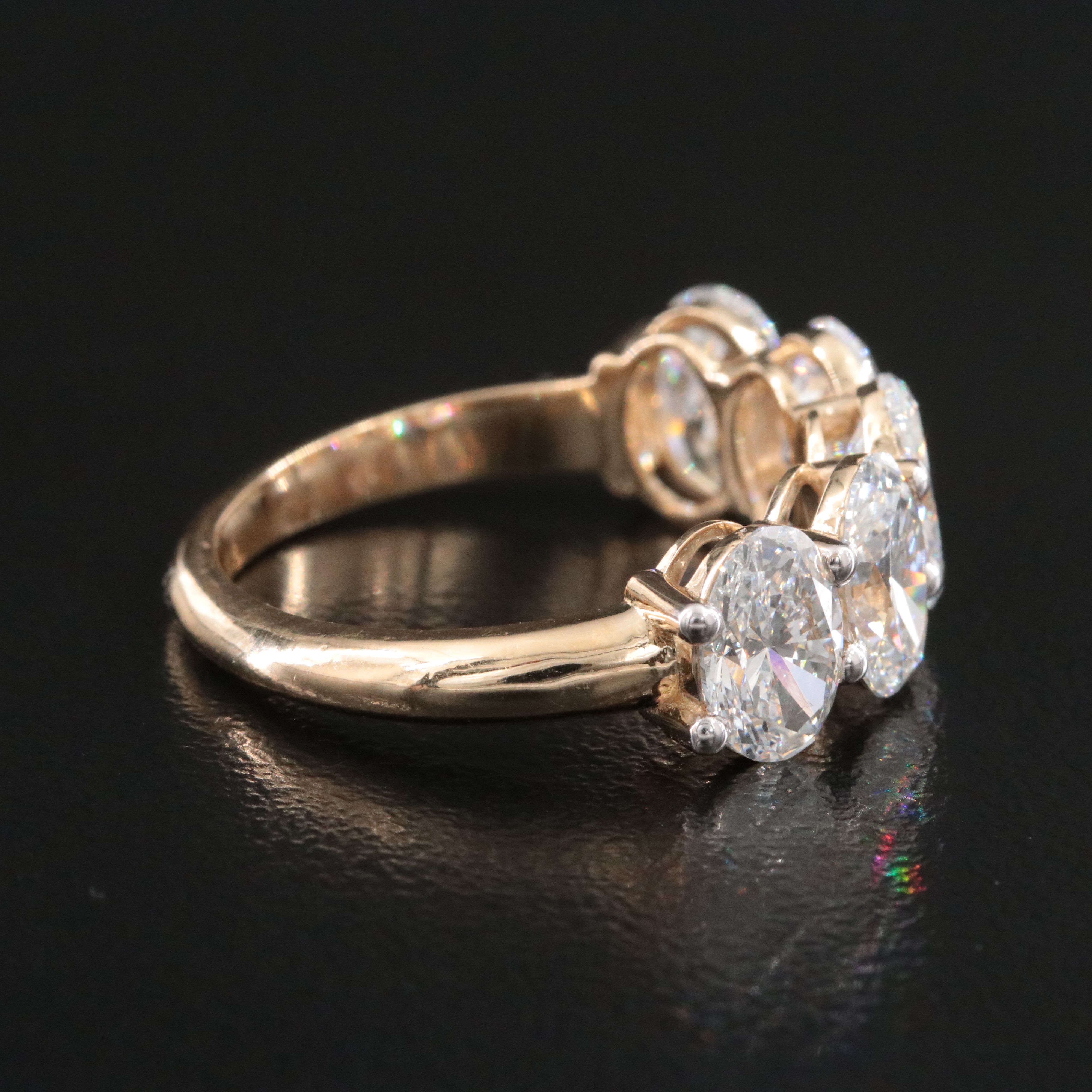 14K 3.95 CTW Lab Grown Diamond Ring