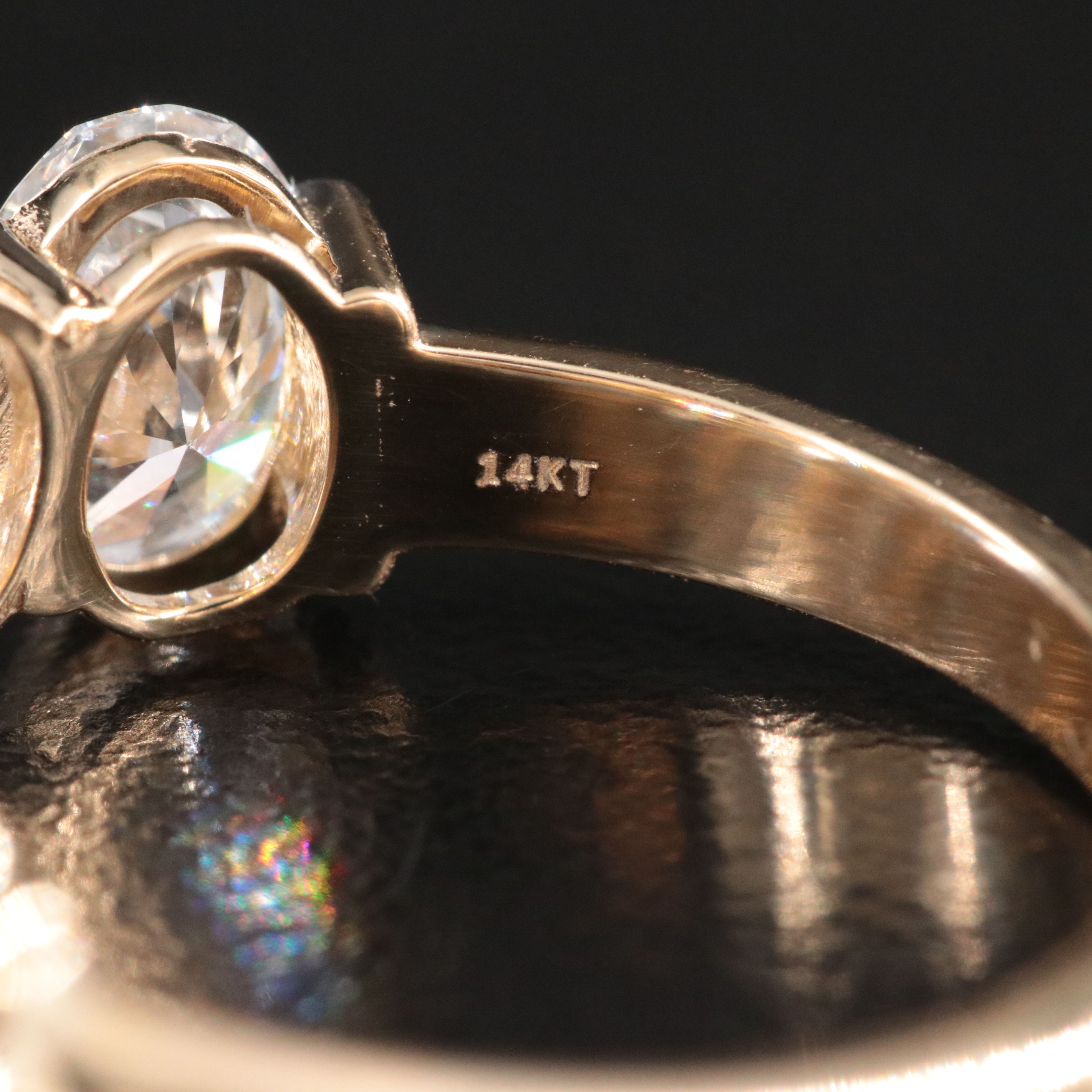 14K 3.95 CTW Lab Grown Diamond Ring