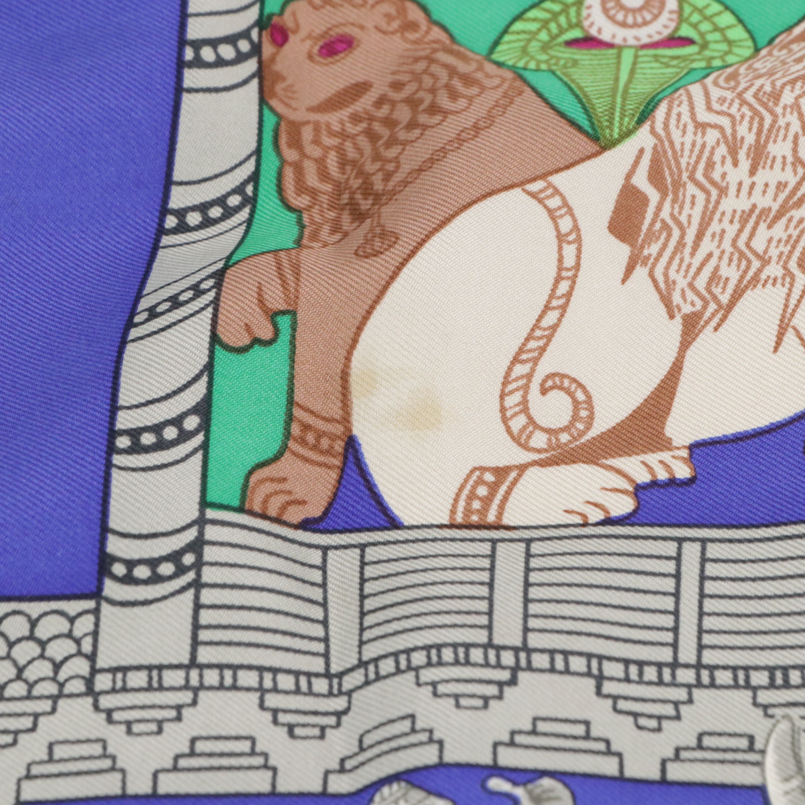 Hermès "Torana" Scarf 90 in Silk Twill